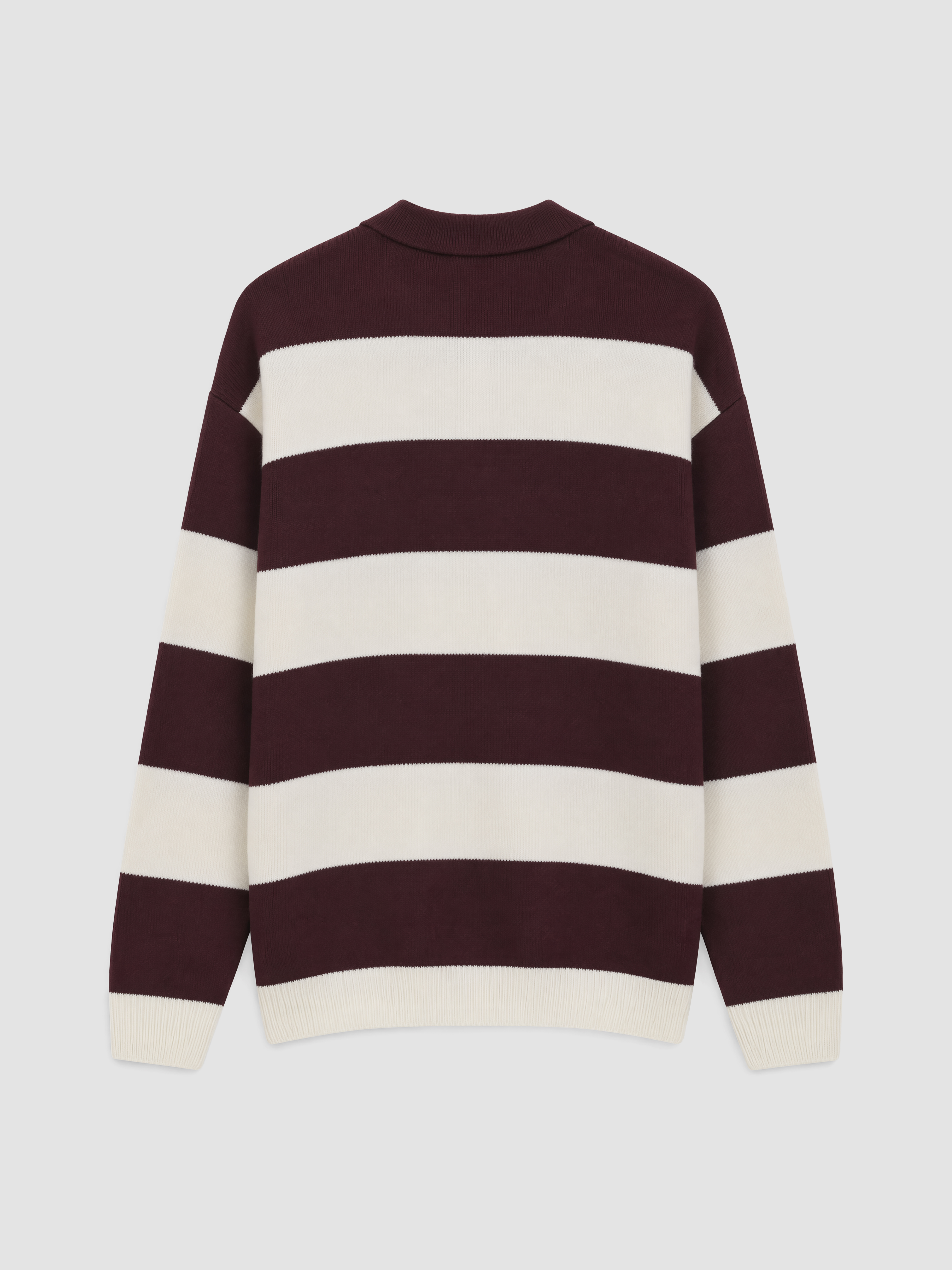 XSIDE Polo Yaka Çizgili Erkek Triko Kazak görsel 7