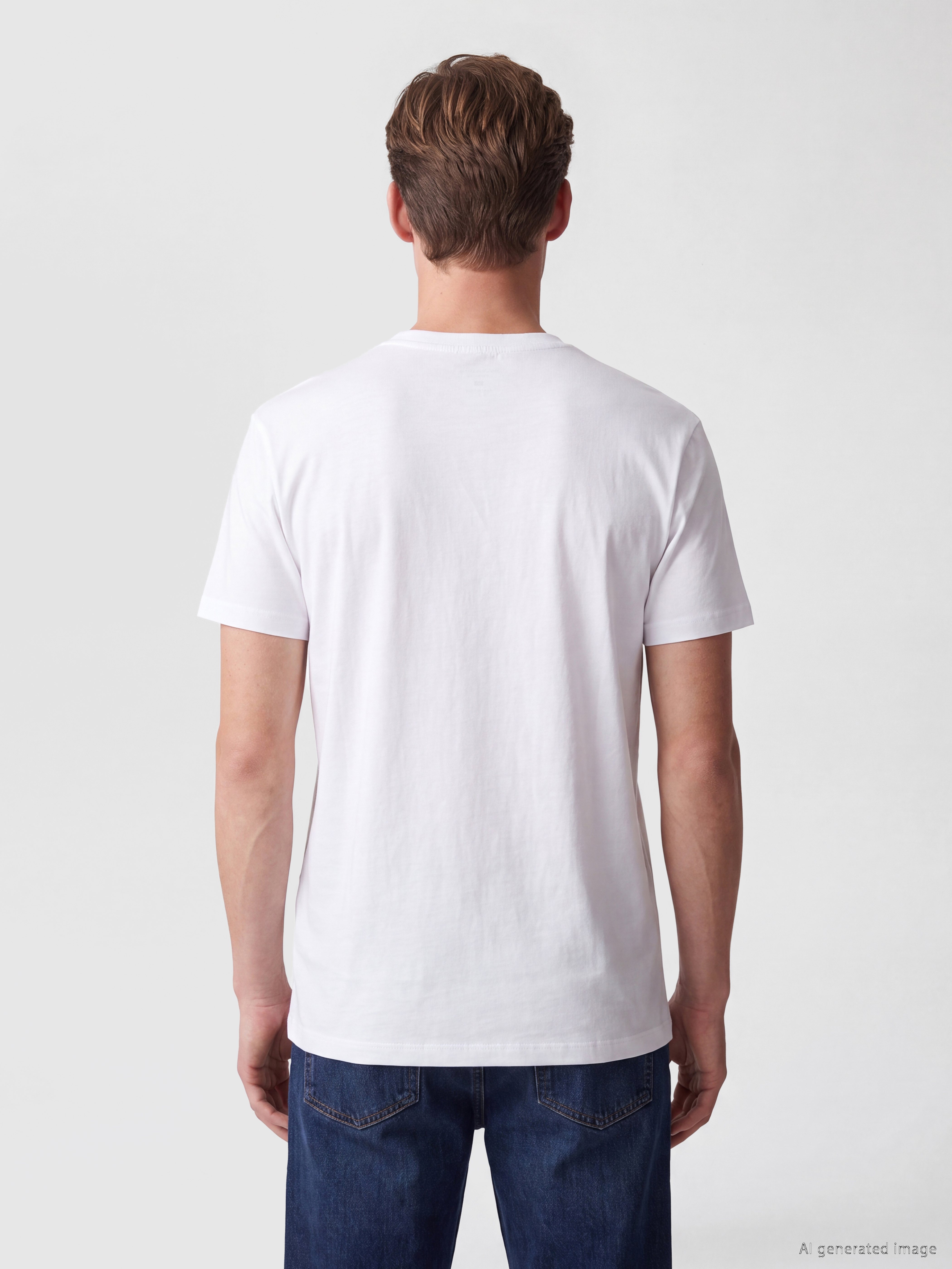 LC WAIKIKI Slim Fit Kalın Kumaş Tişört /02 görsel 4