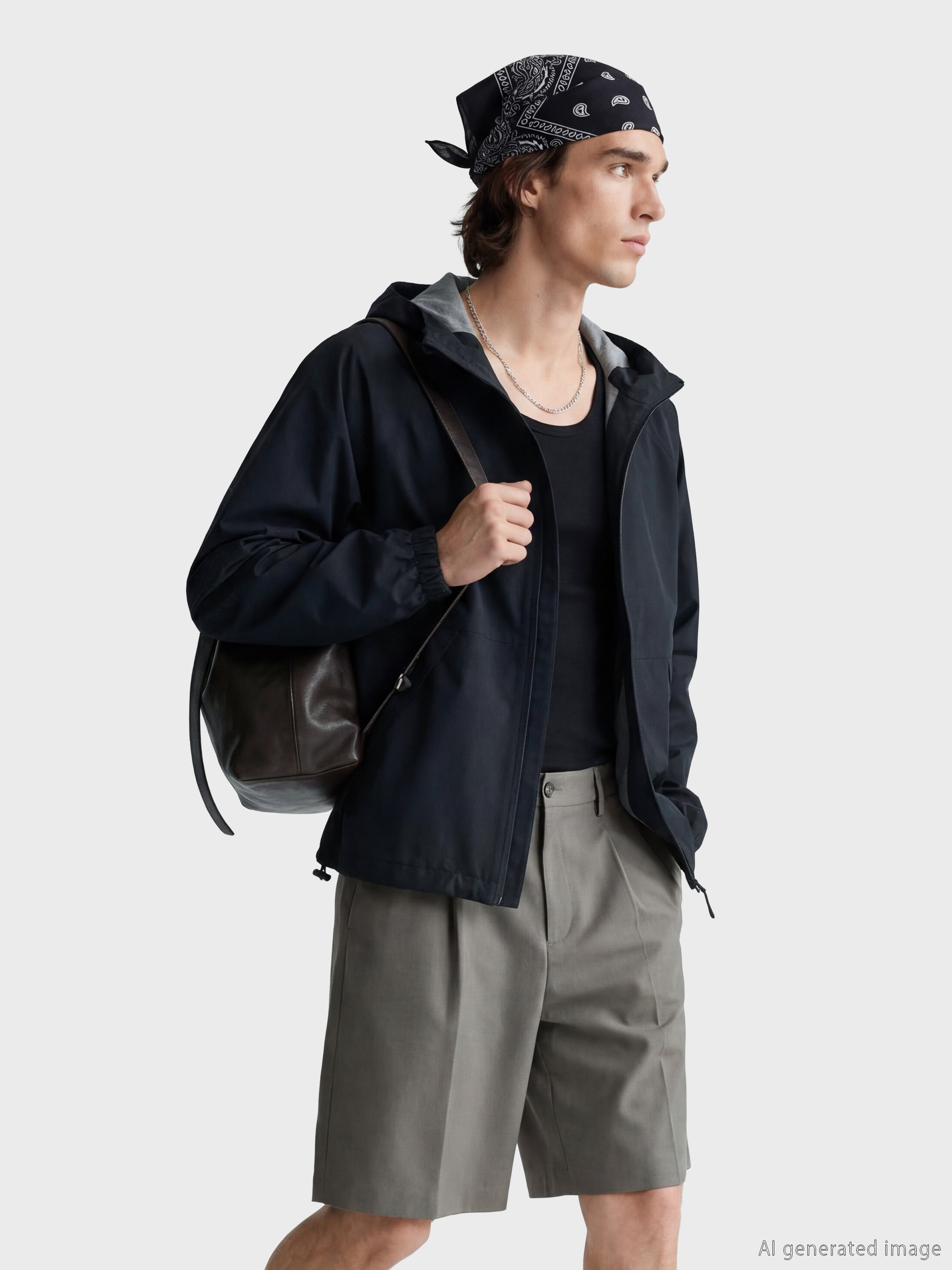 XSIDE Regular Fit Kapüşonlu Erkek Yağmurluk