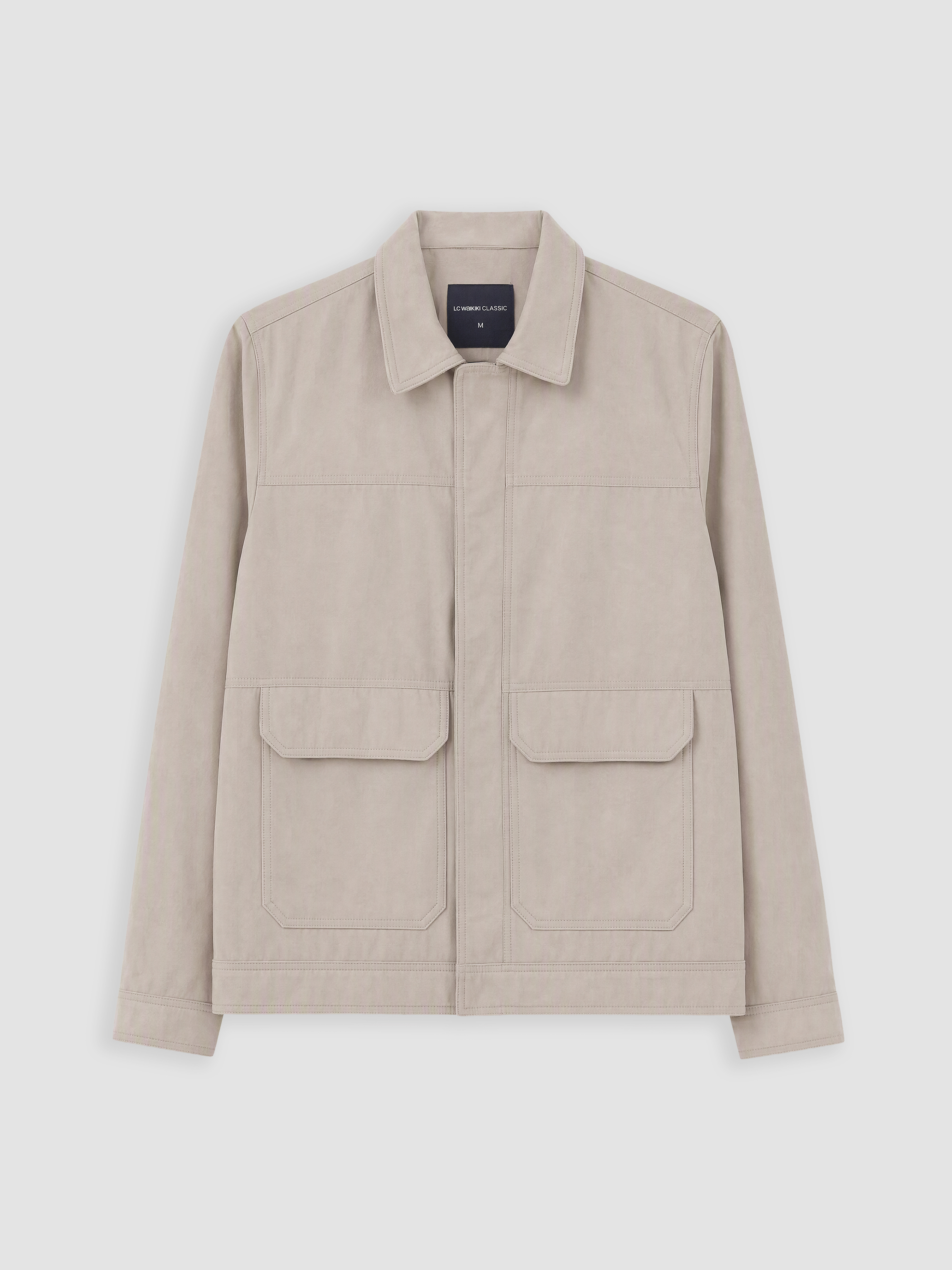 LCWAIKIKI Classic Regular Fit Gömlek Yaka Erkek Ceket görsel 4