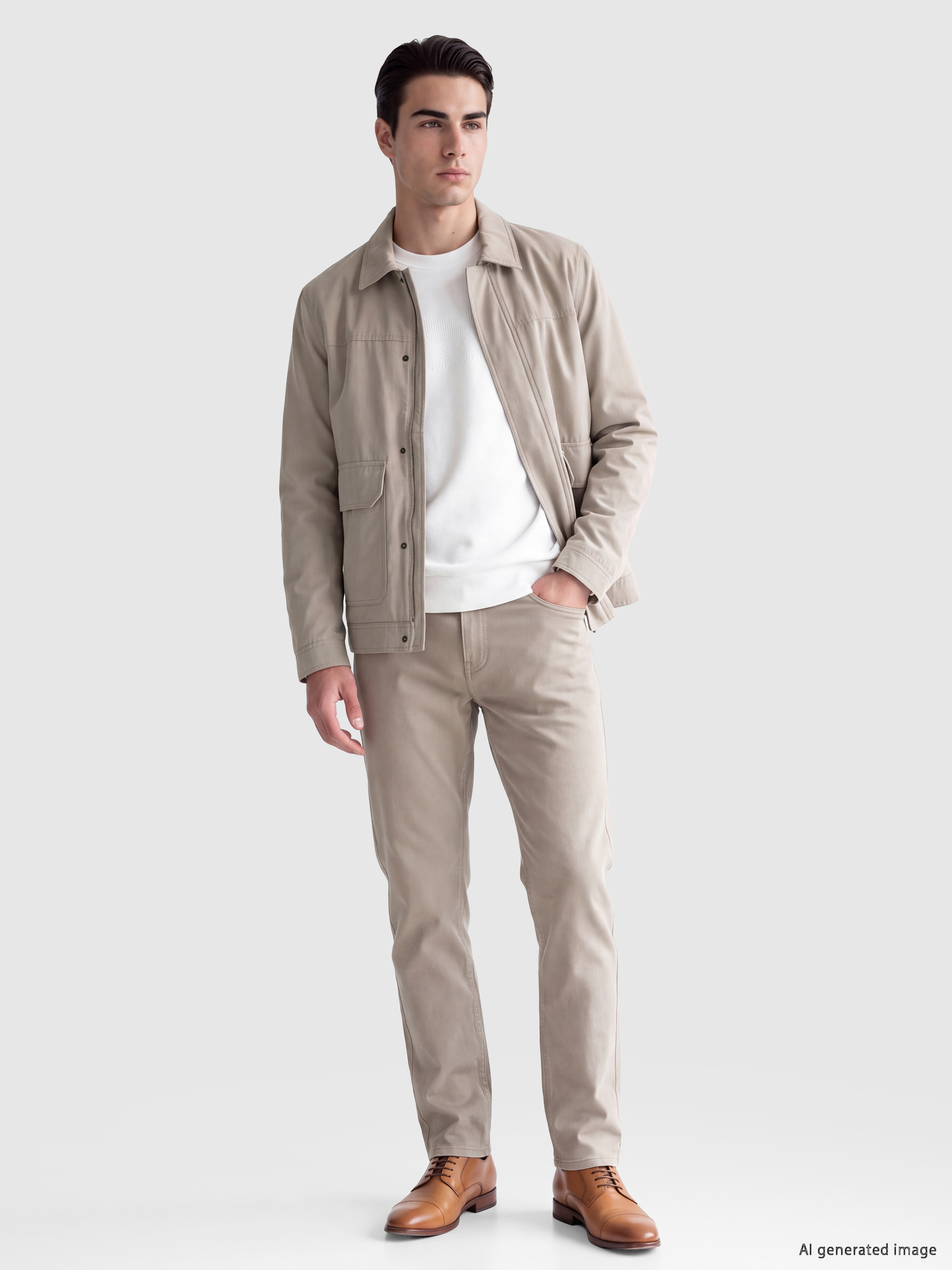 LCWAIKIKI Classic Regular Fit Gömlek Yaka Erkek Ceket görsel 2