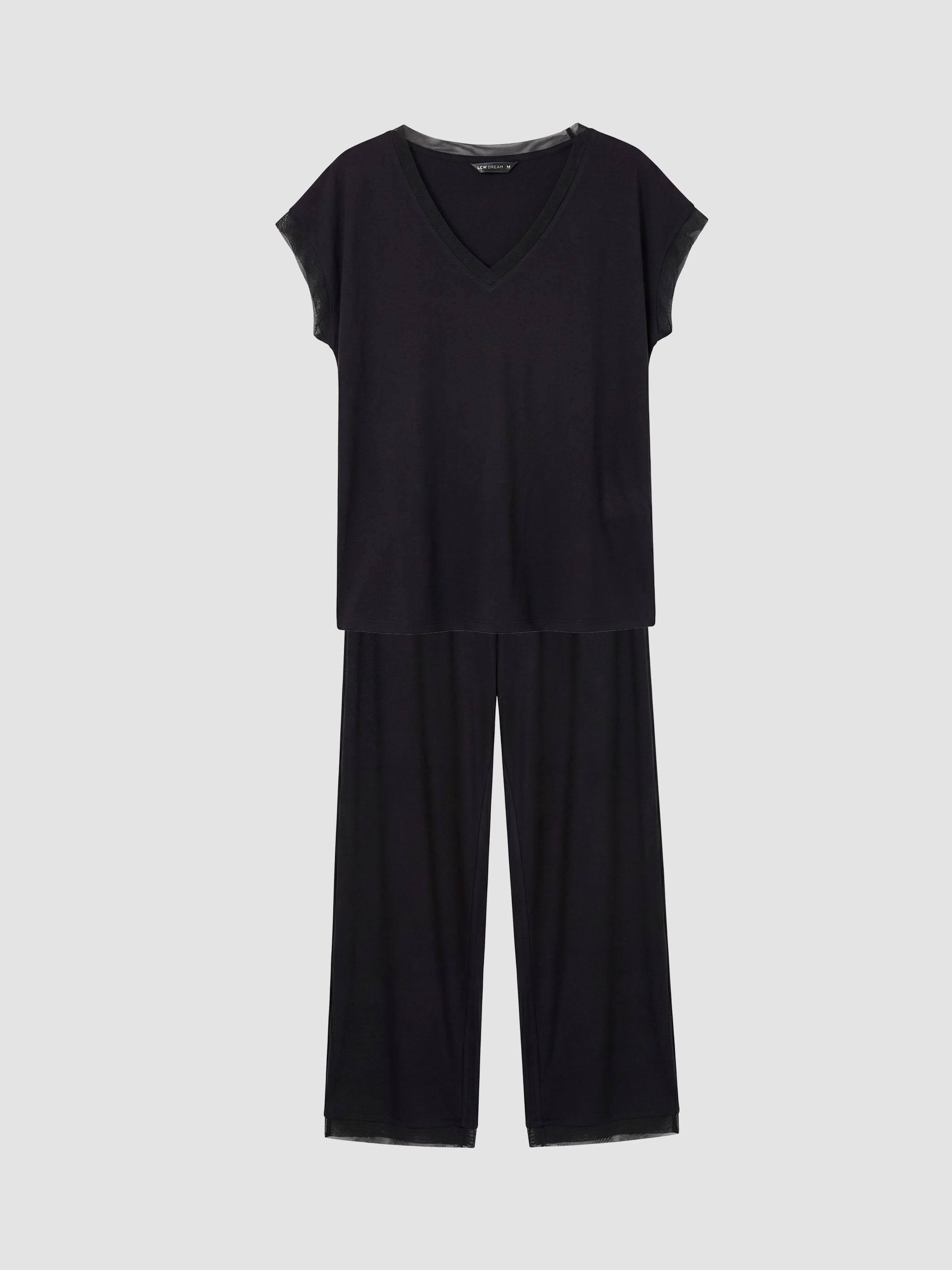 LCW DREAM V Yaka Kadın Pijama Takım görsel 5