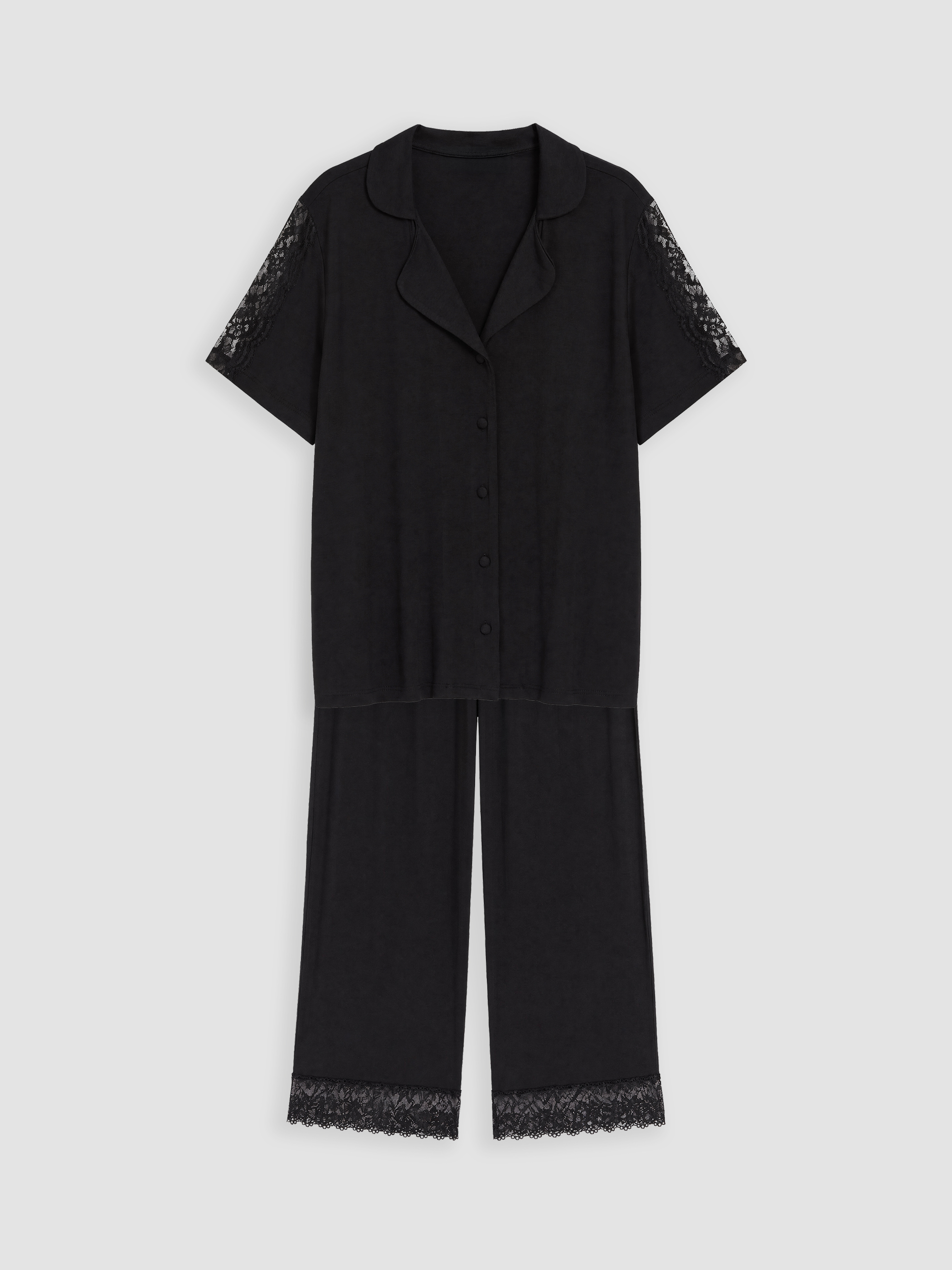 LCW DREAM Gömlek Yaka Kadın Pijama Takımı görsel 6