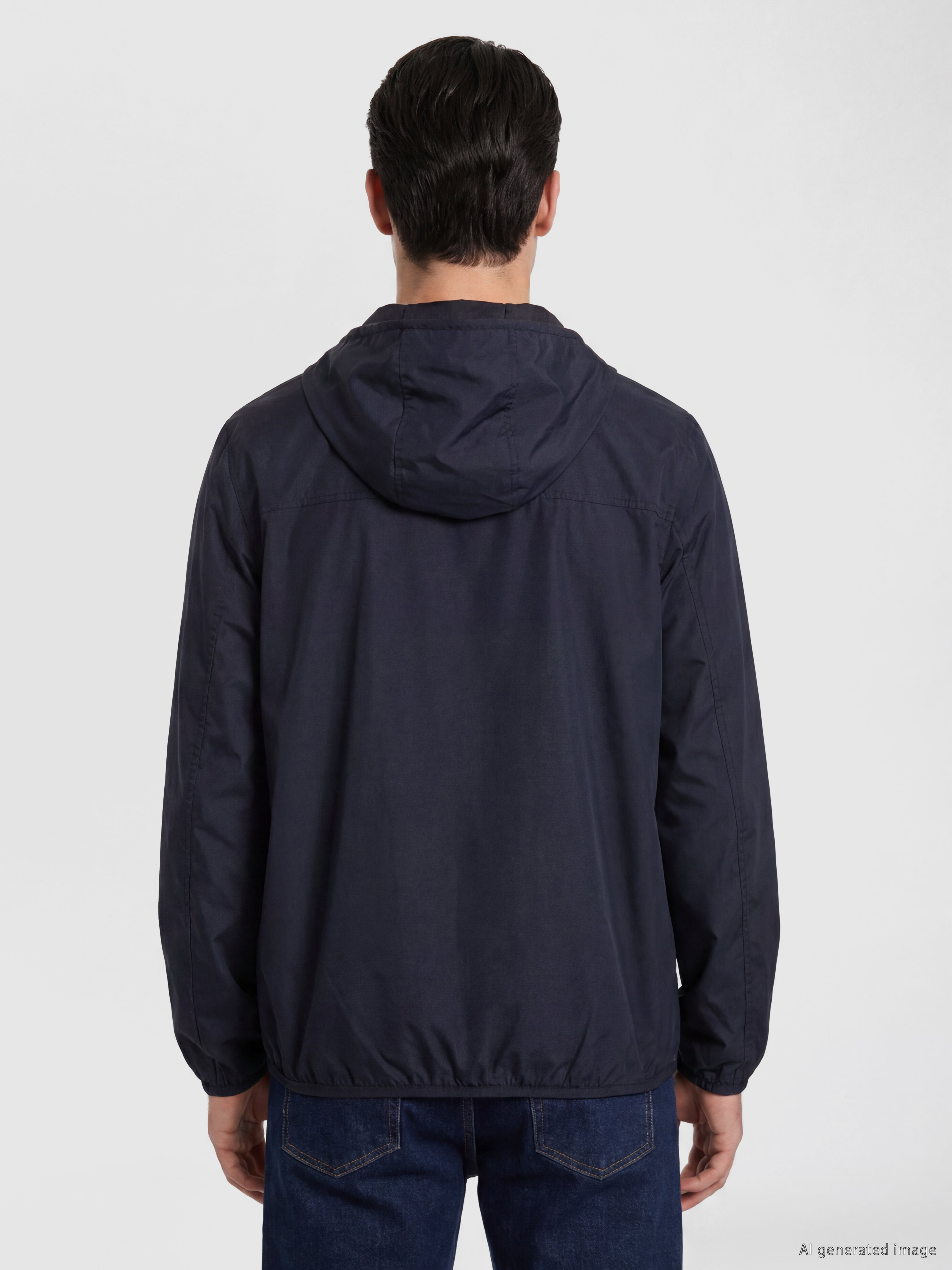 LCWAIKIKI Classic Regular Fit Kapüşonlu Erkek Yağmurluk görsel 4