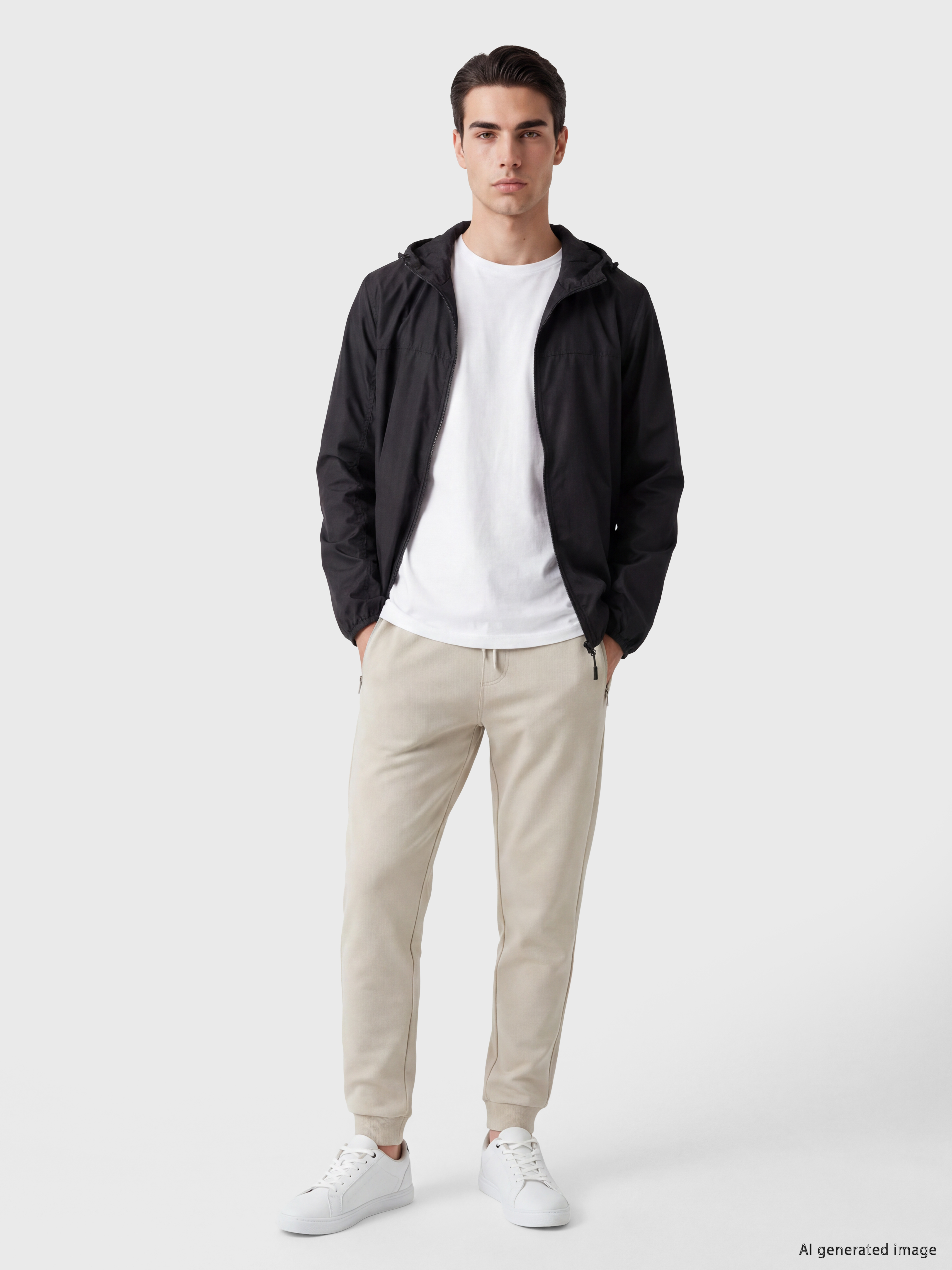 LCWAIKIKI Classic Regular Fit Kapüşonlu Erkek Yağmurluk görsel 2