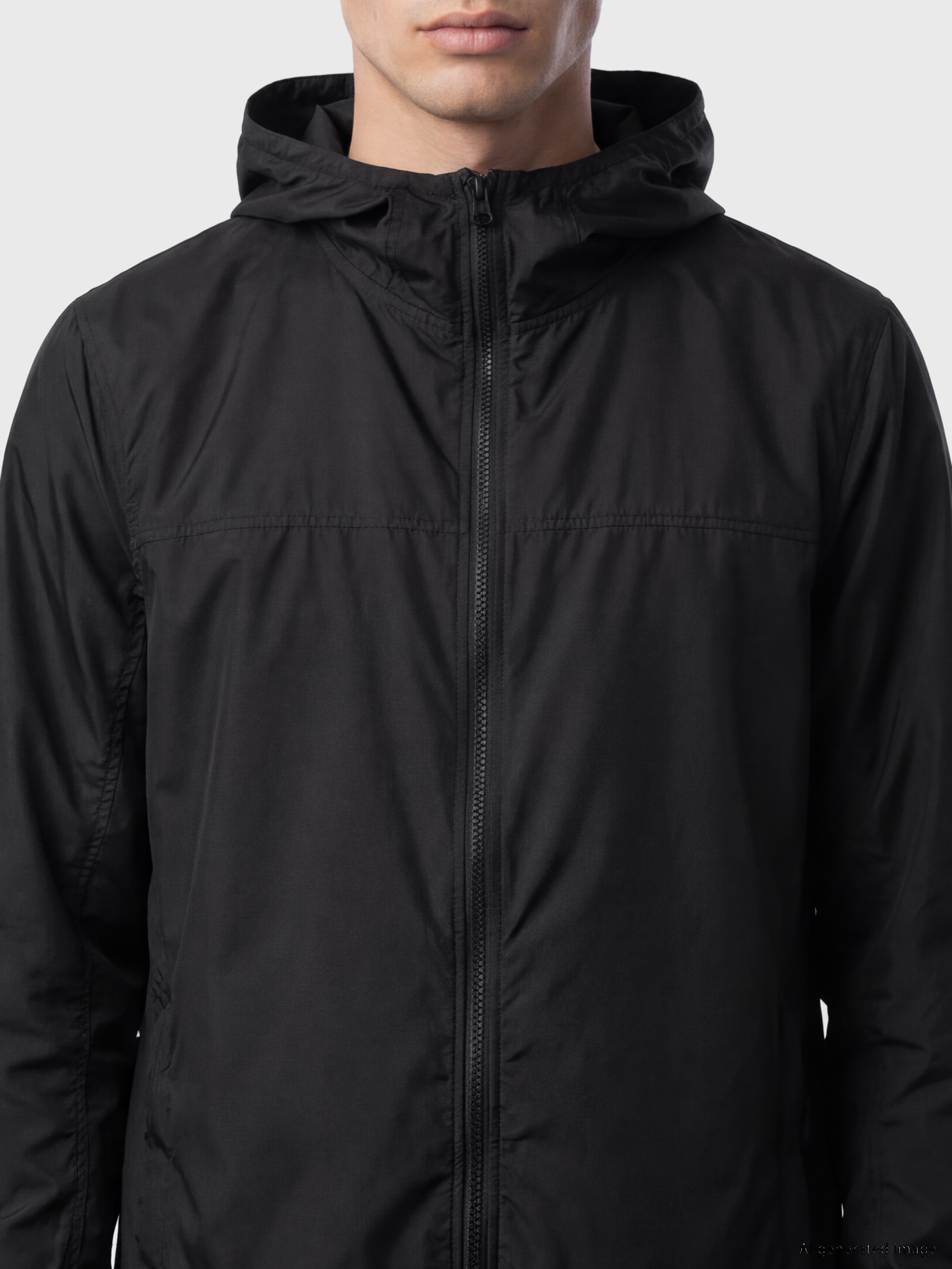 LCWAIKIKI Classic Regular Fit Kapüşonlu Erkek Yağmurluk görsel 3