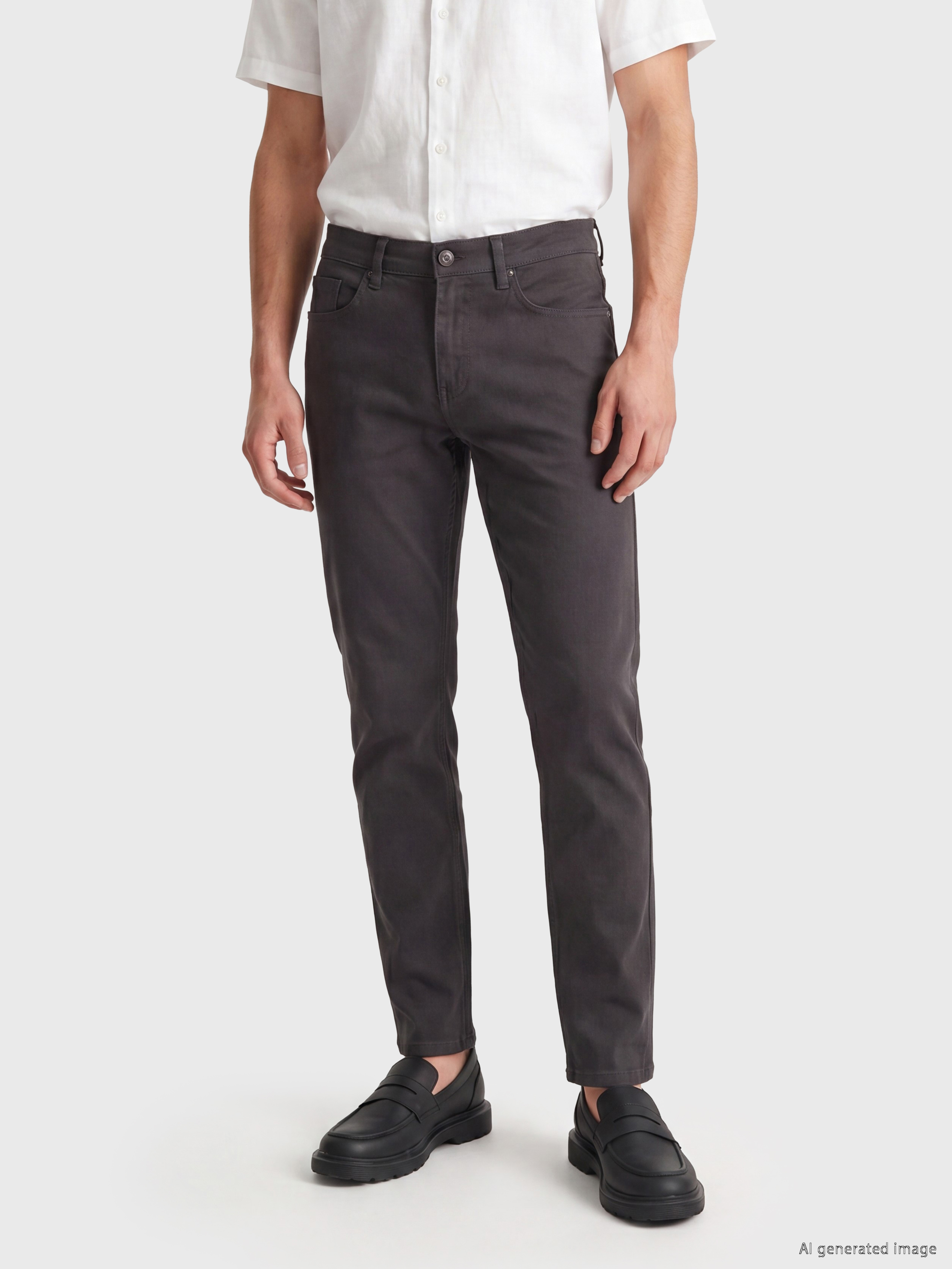 LCWAIKIKI Classic Slim Fit Gabardin Erkek Chino Pantolon görsel 2