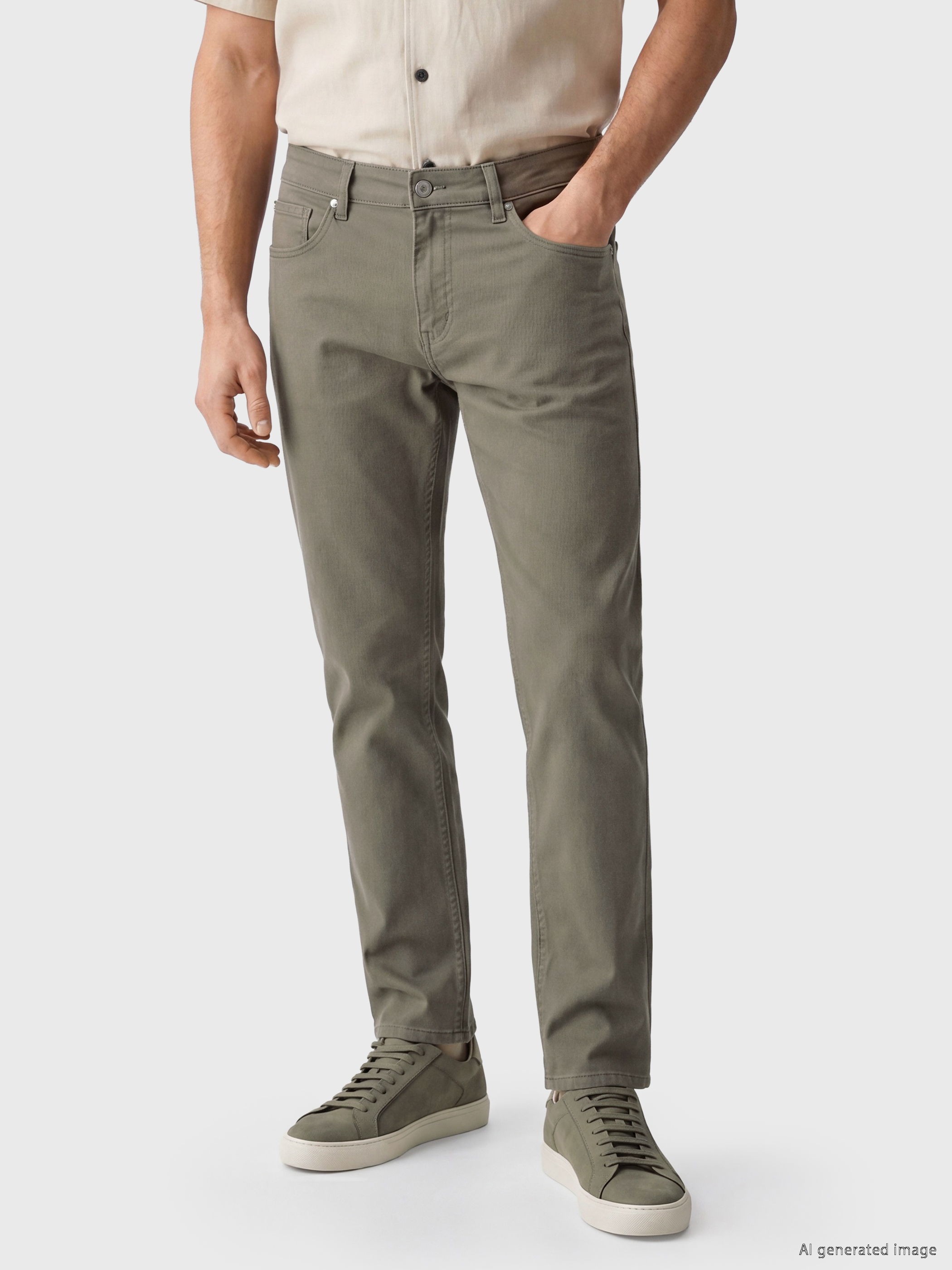 LCWAIKIKI Classic Slim Fit Erkek Chino Pantolon görsel 2