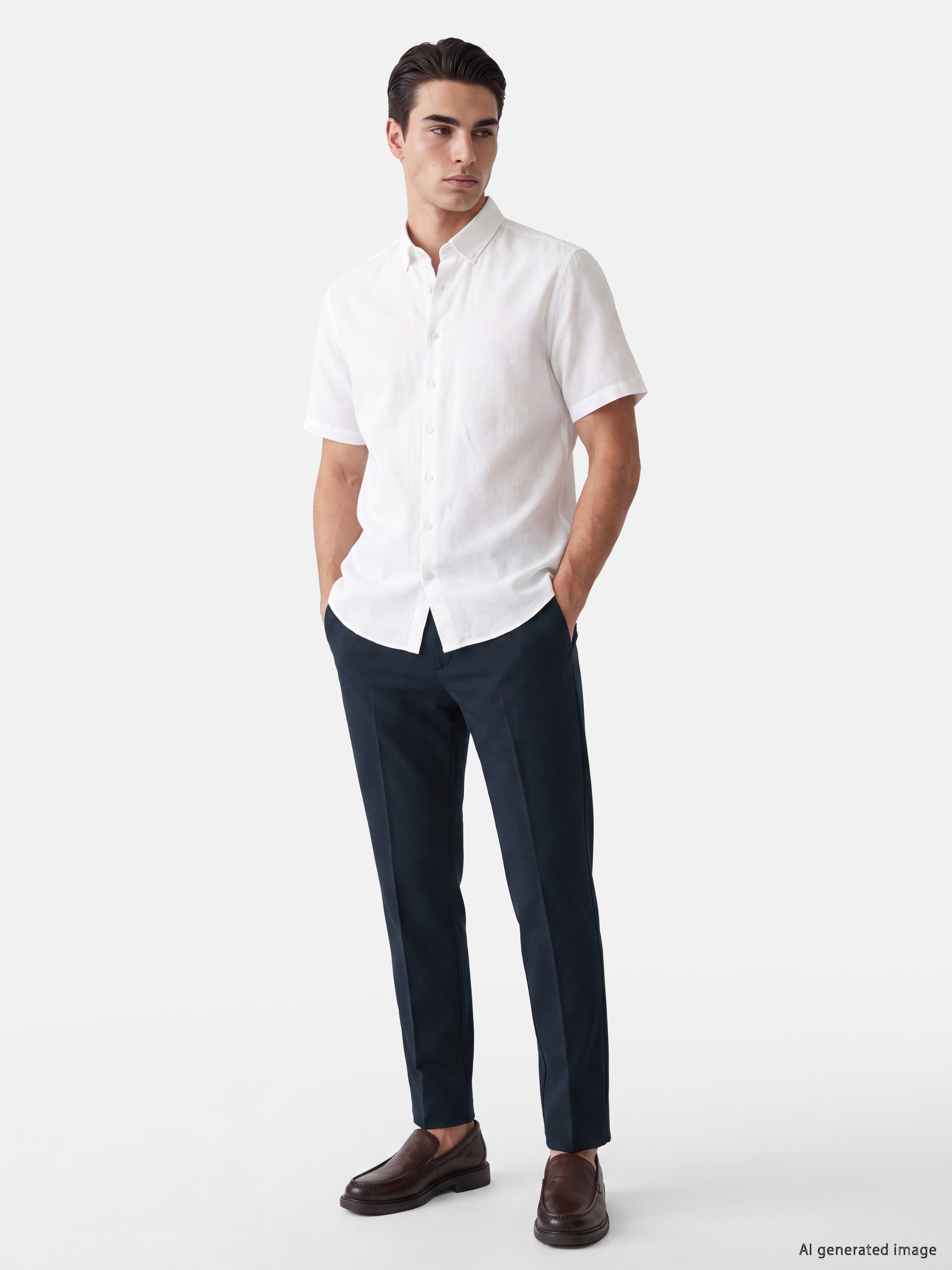 LCWAIKIKI Classic Slim Fit Erkek Chino Pantolon görsel 2