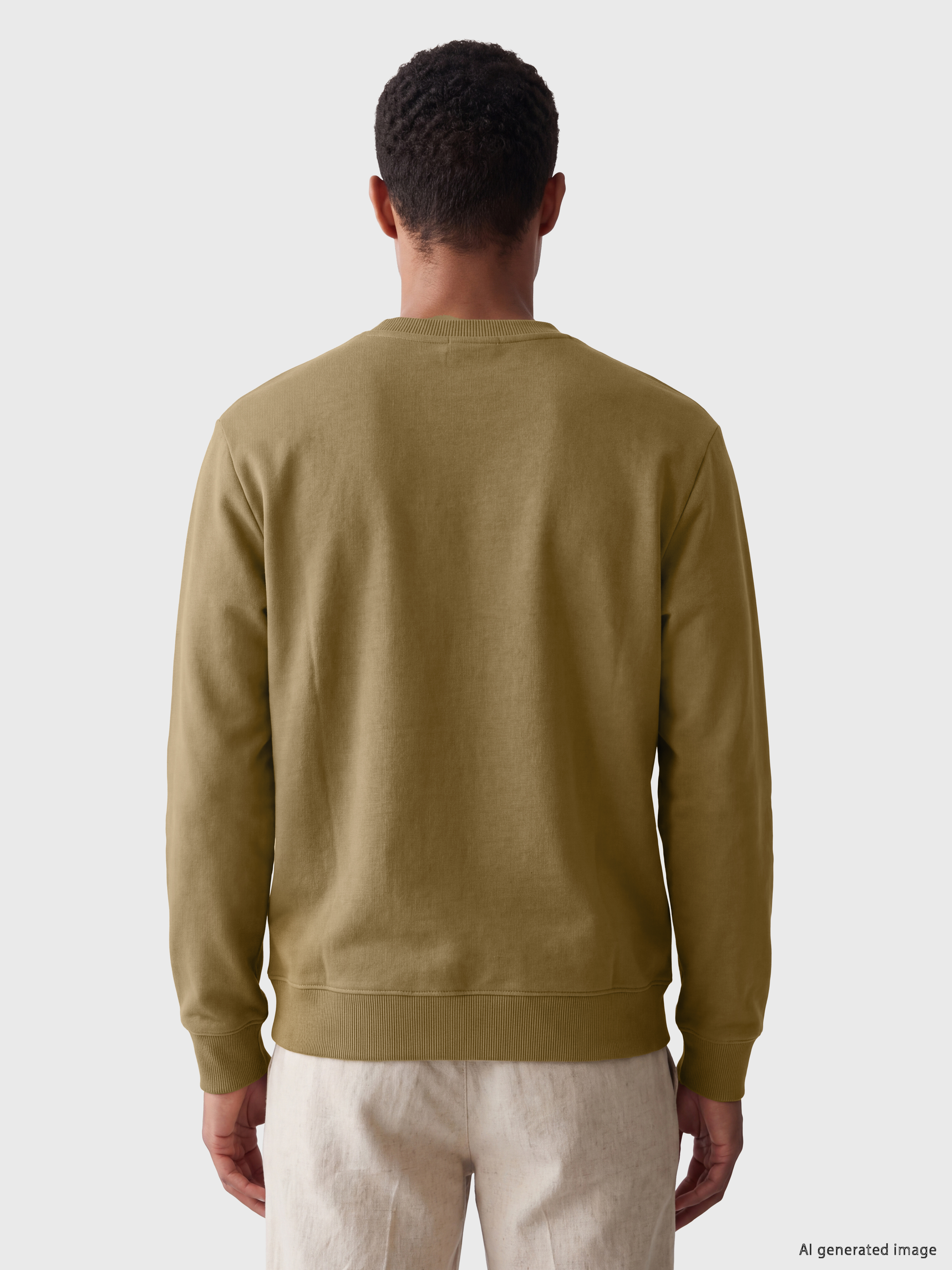 LCW Vision Bisiklet Yaka Erkek Kalın Sweatshirt görsel 3