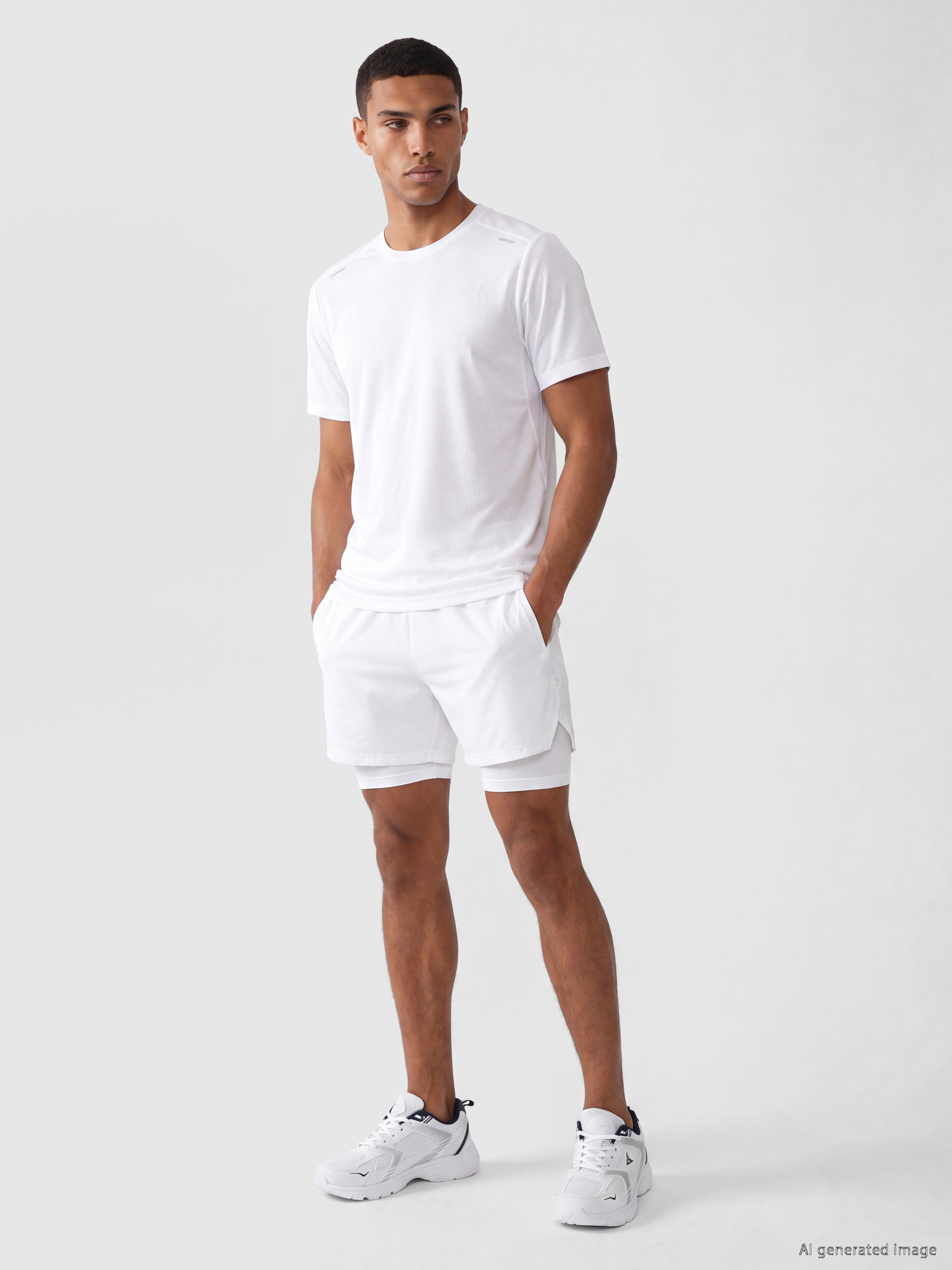 XSIDE ACTIVE Bisiklet Yaka Erkek Spor Tişört görsel 2