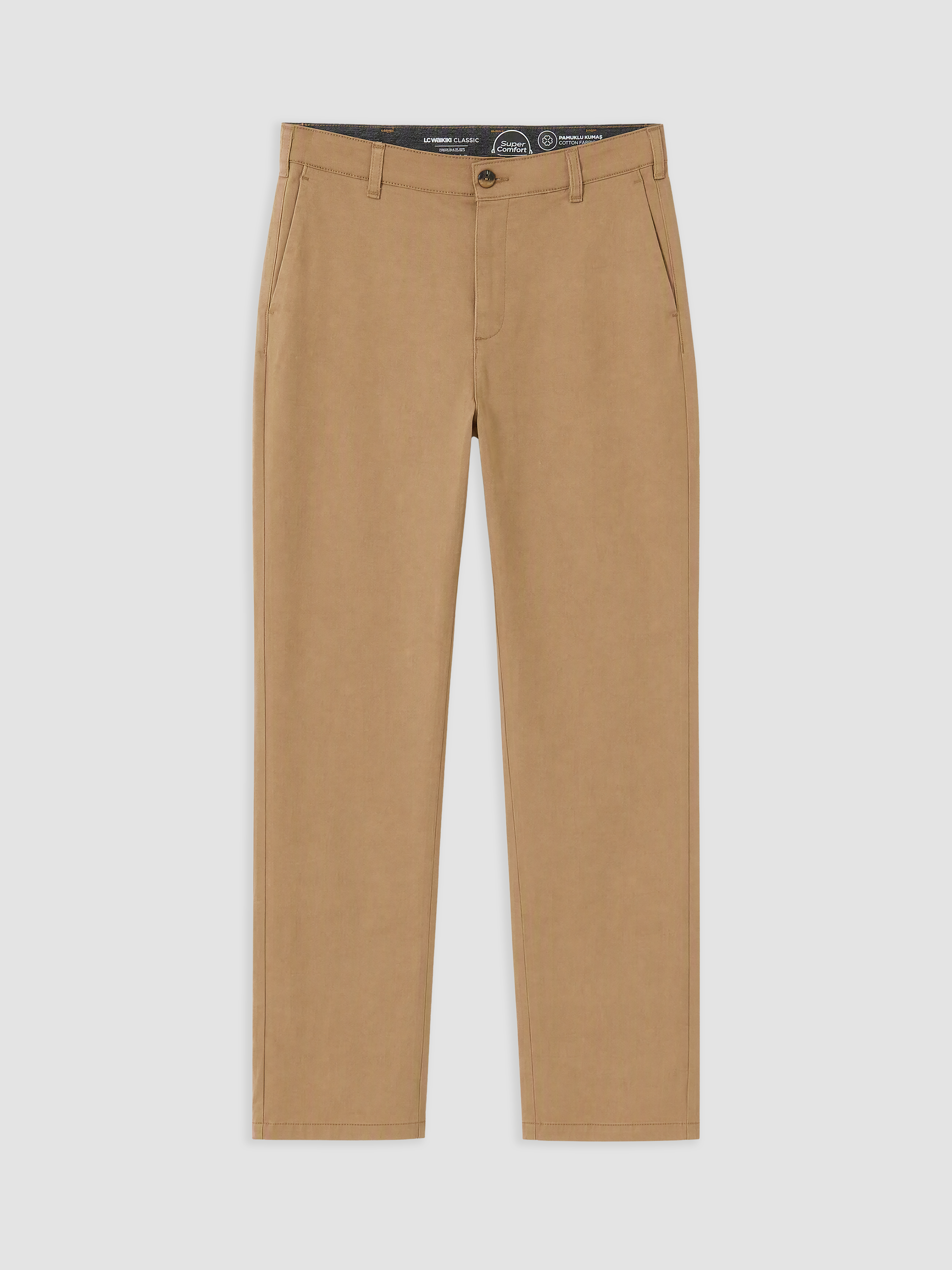 LCWAIKIKI Classic Regular Fit Gabardin Erkek Chino Pantolon görsel 4