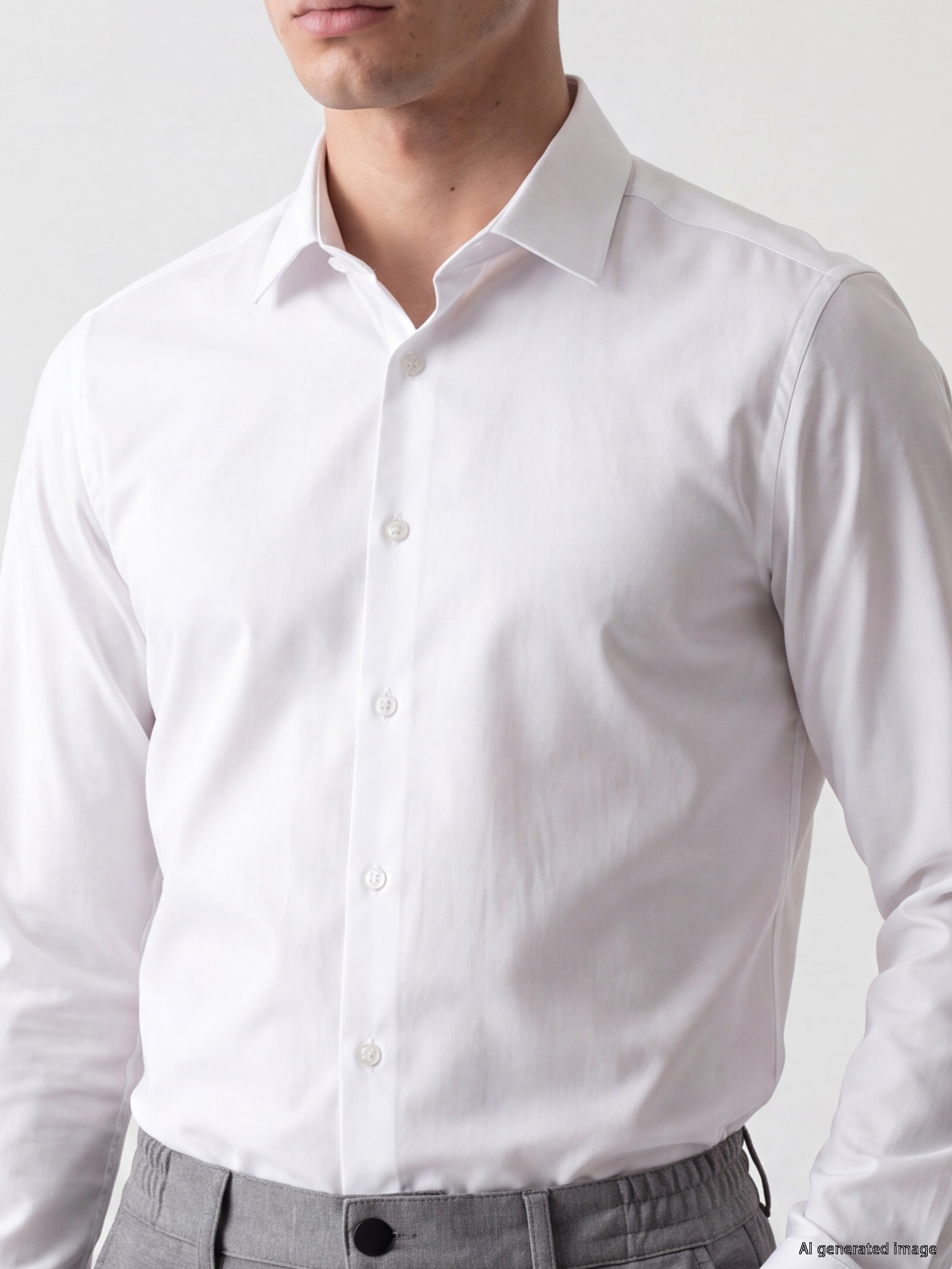 LCW BUSINESS Slim Fit Armürlü Erkek Gömlek görsel 3