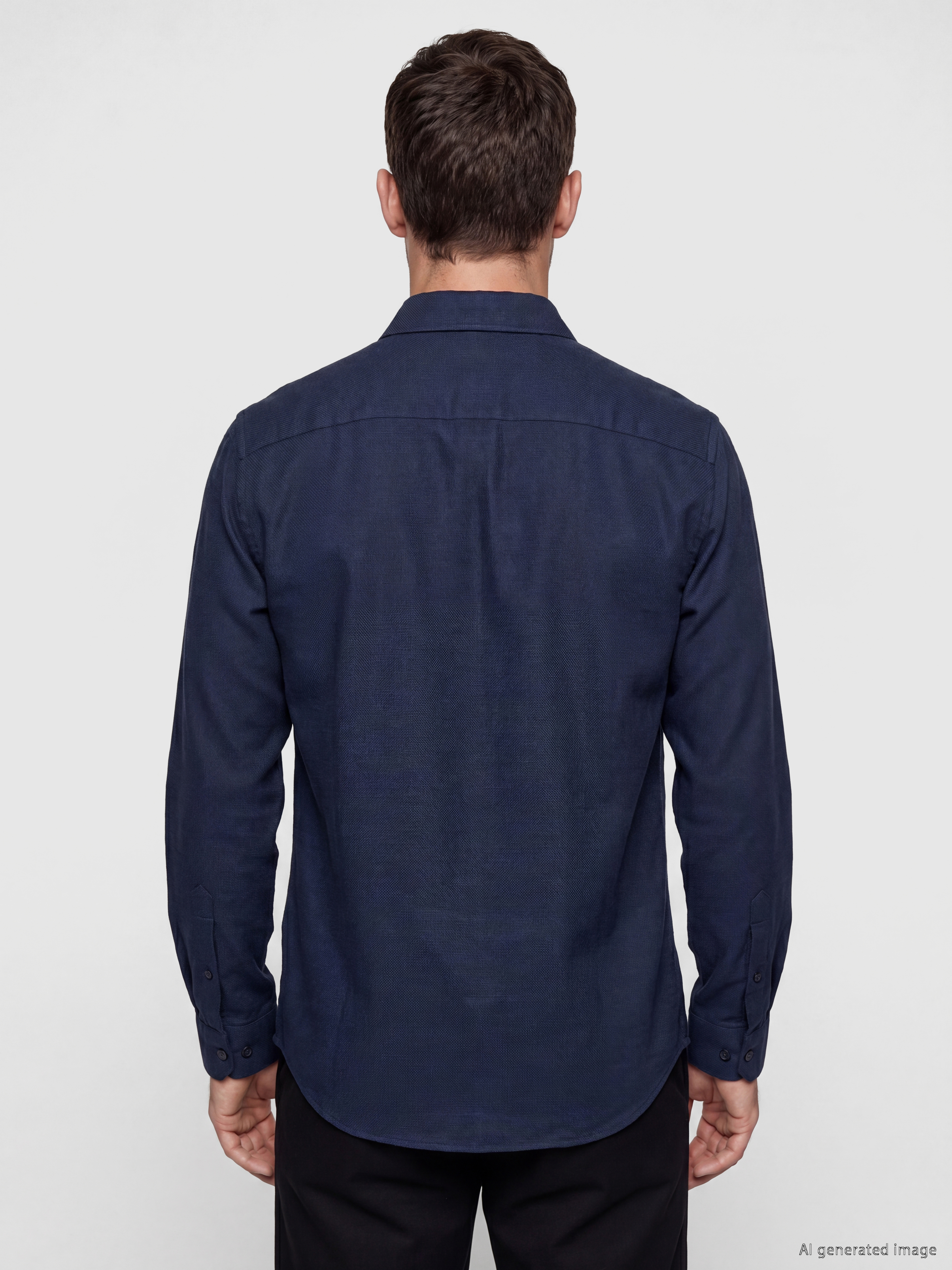 LCW BUSINESS Slim Fit Armürlü Erkek Gömlek görsel 4