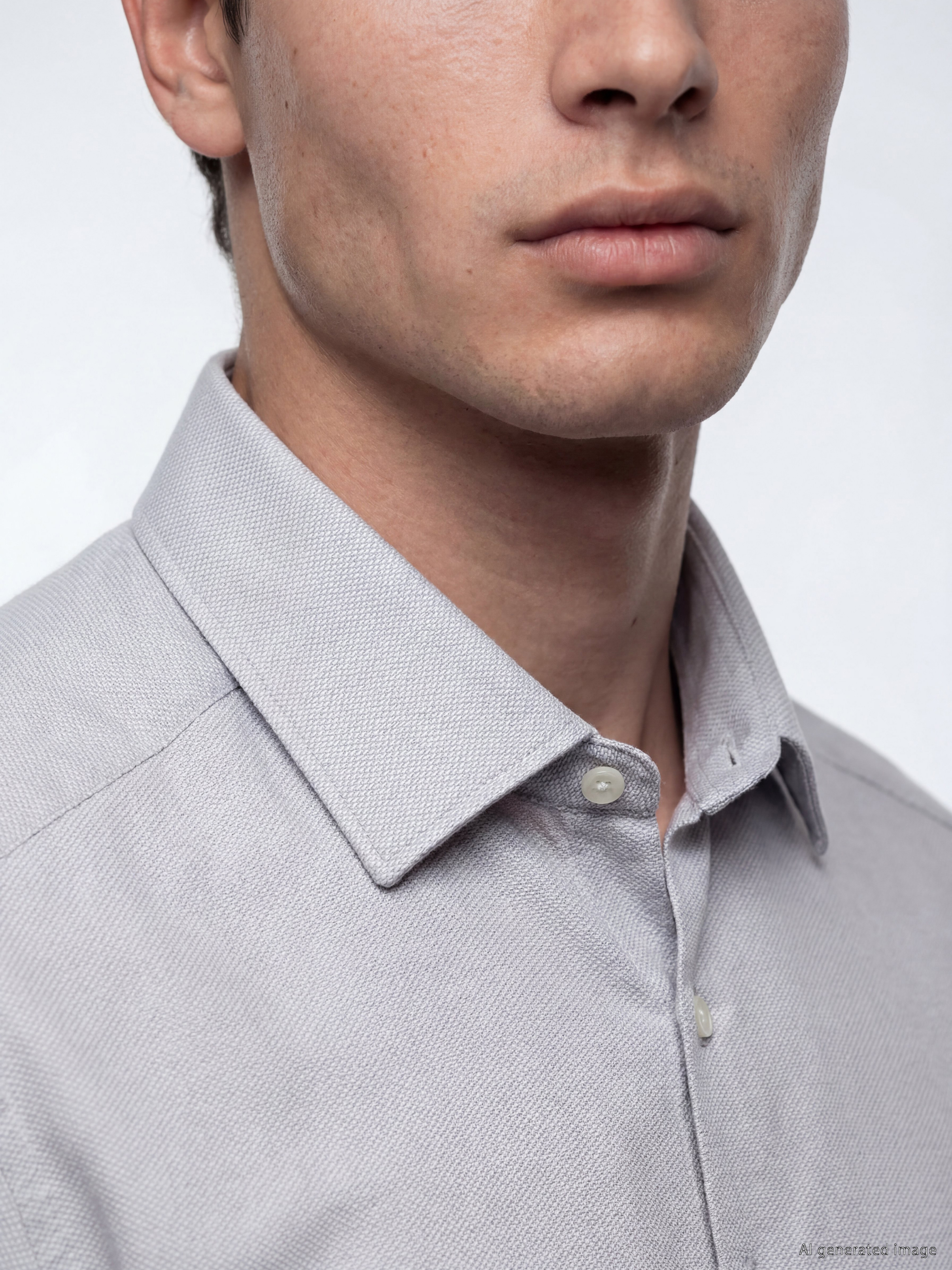 LCW BUSINESS Slim Fit Armürlü Erkek Gömlek görsel 3