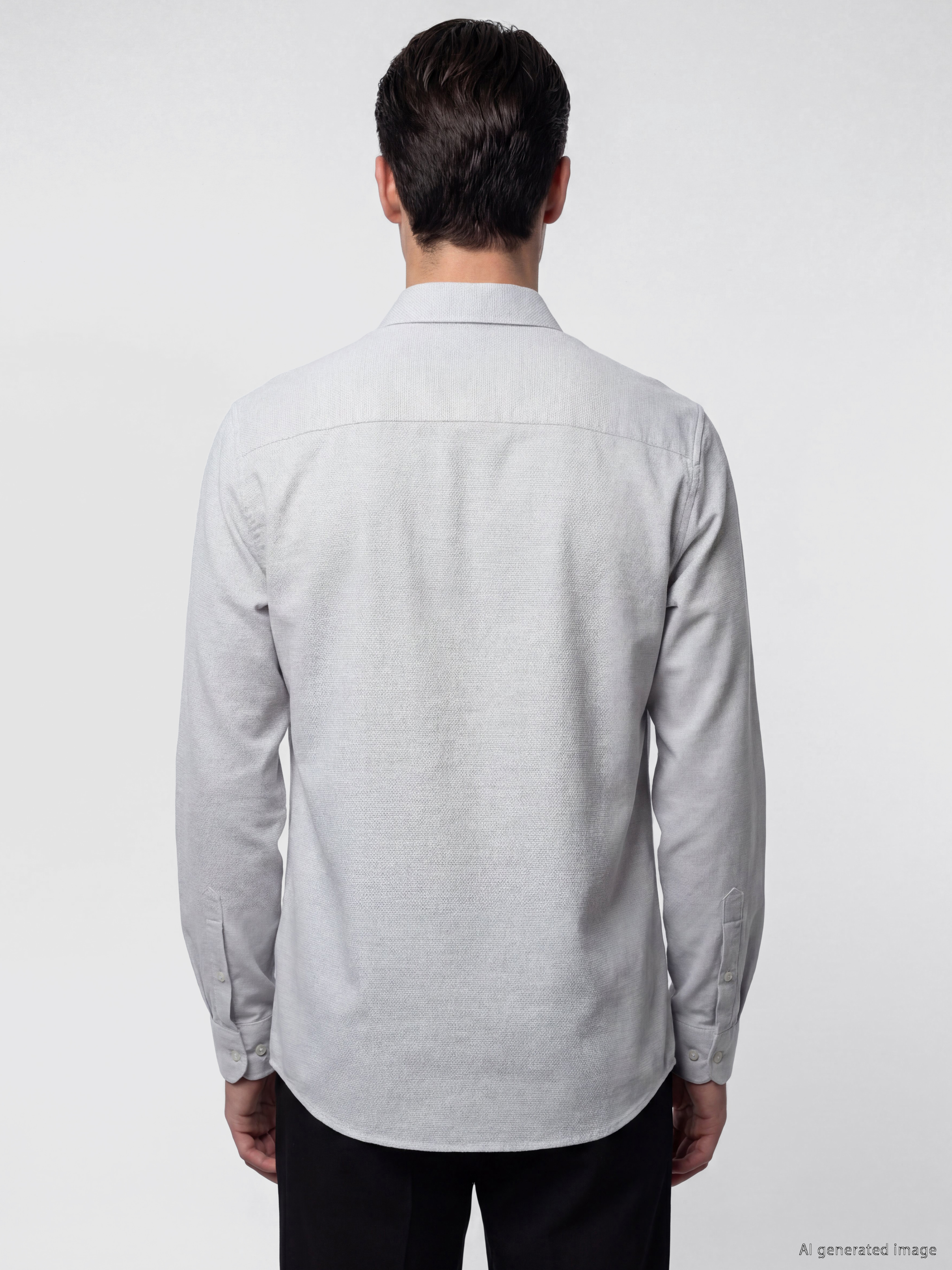 LCW BUSINESS Slim Fit Armürlü Erkek Gömlek görsel 4