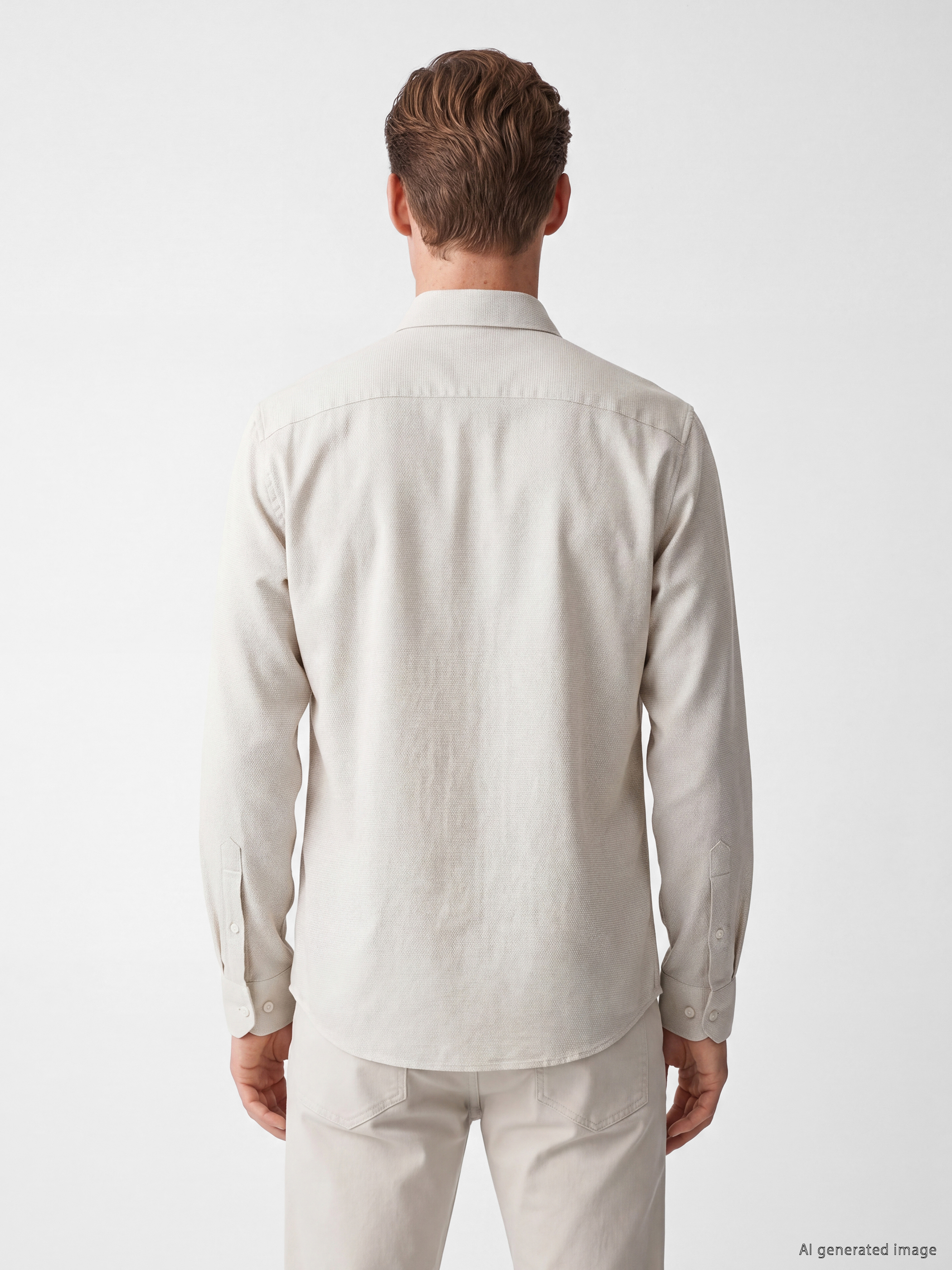 LCW BUSINESS Slim Fit Armürlü Erkek Gömlek görsel 4