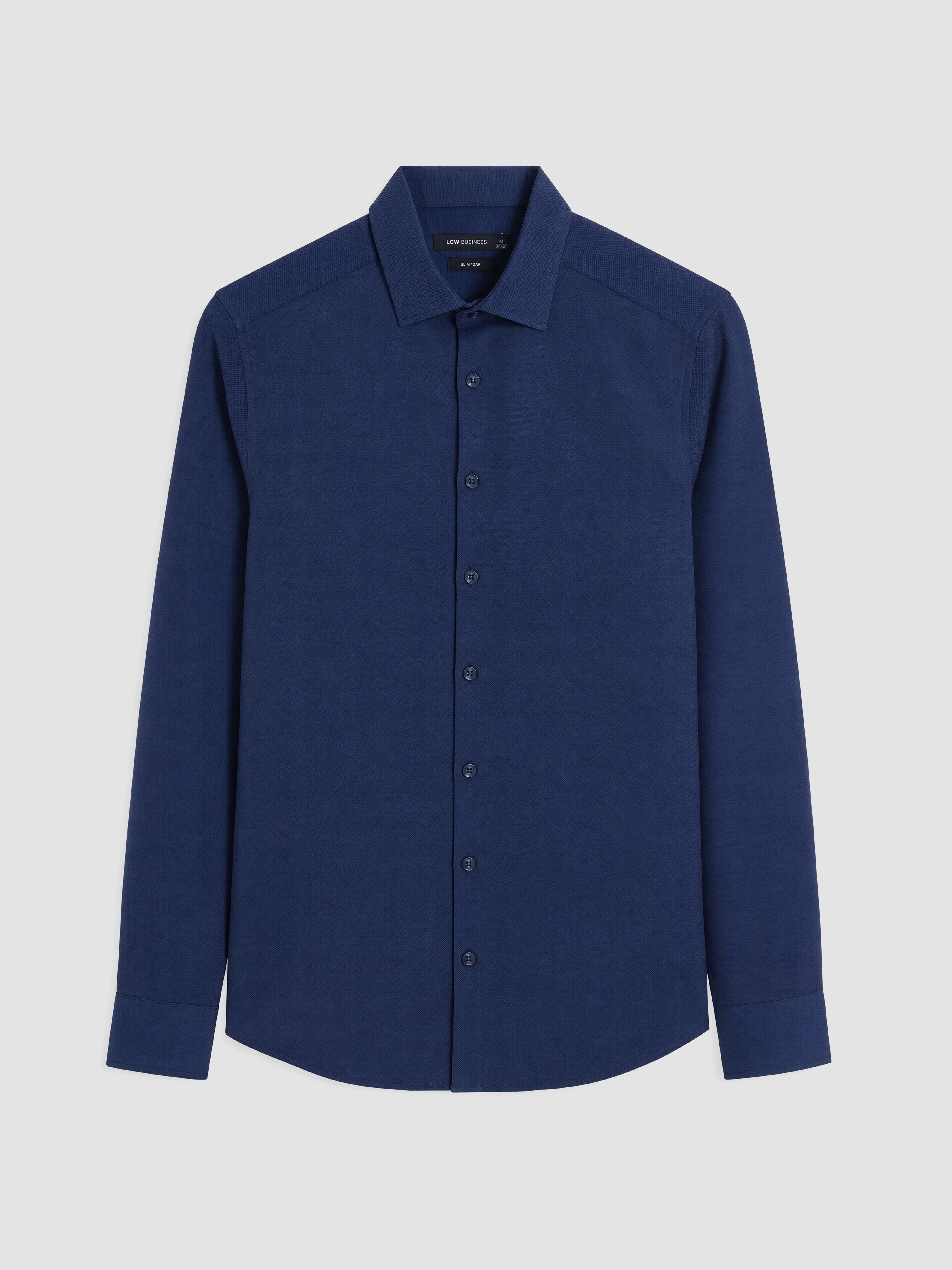 LCW BUSINESS Slim Fit Armürlü Erkek Gömlek görsel 5