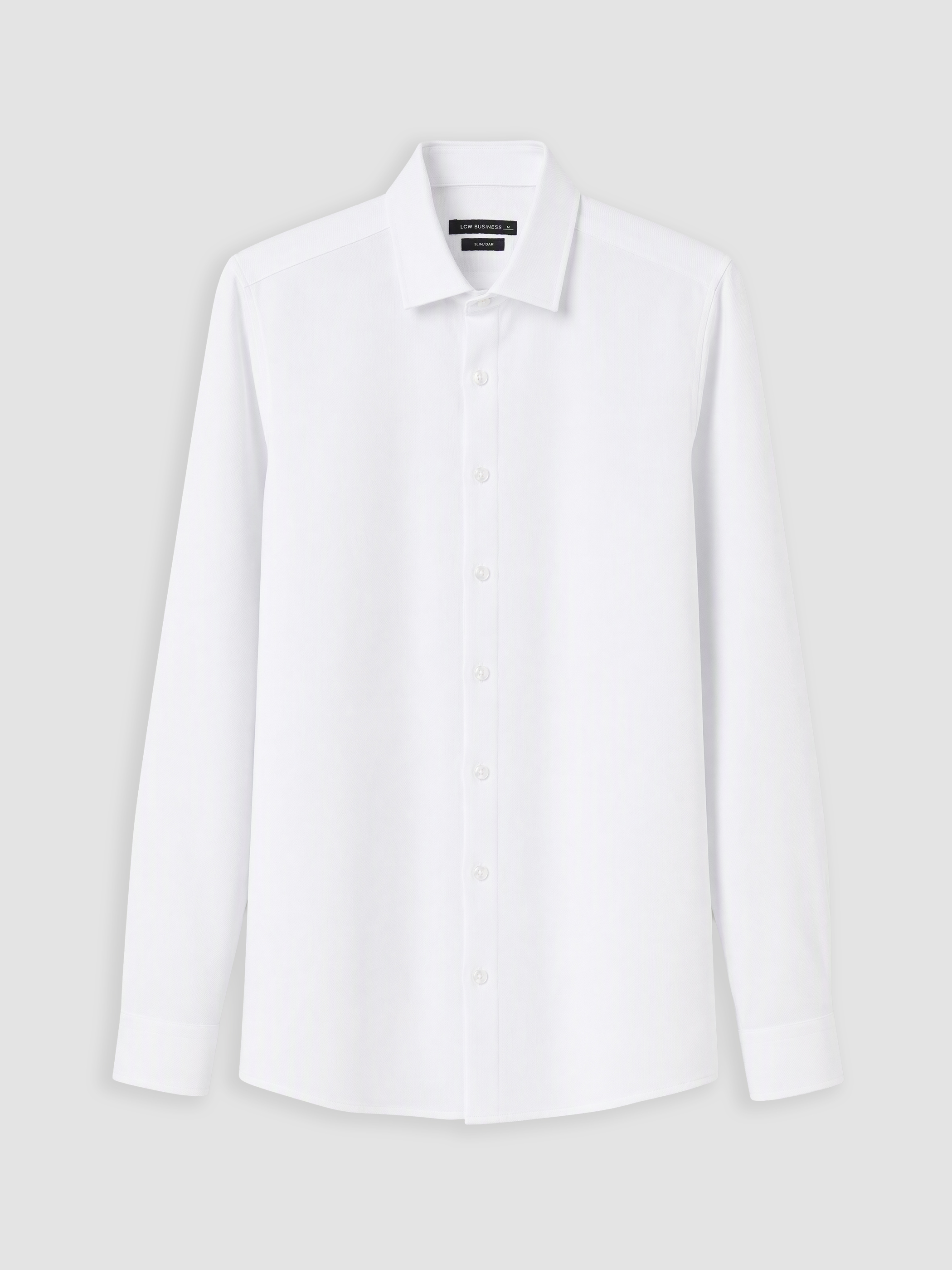 LCW BUSINESS Slim Fit Armürlü Erkek Basic Gömlek görsel 5