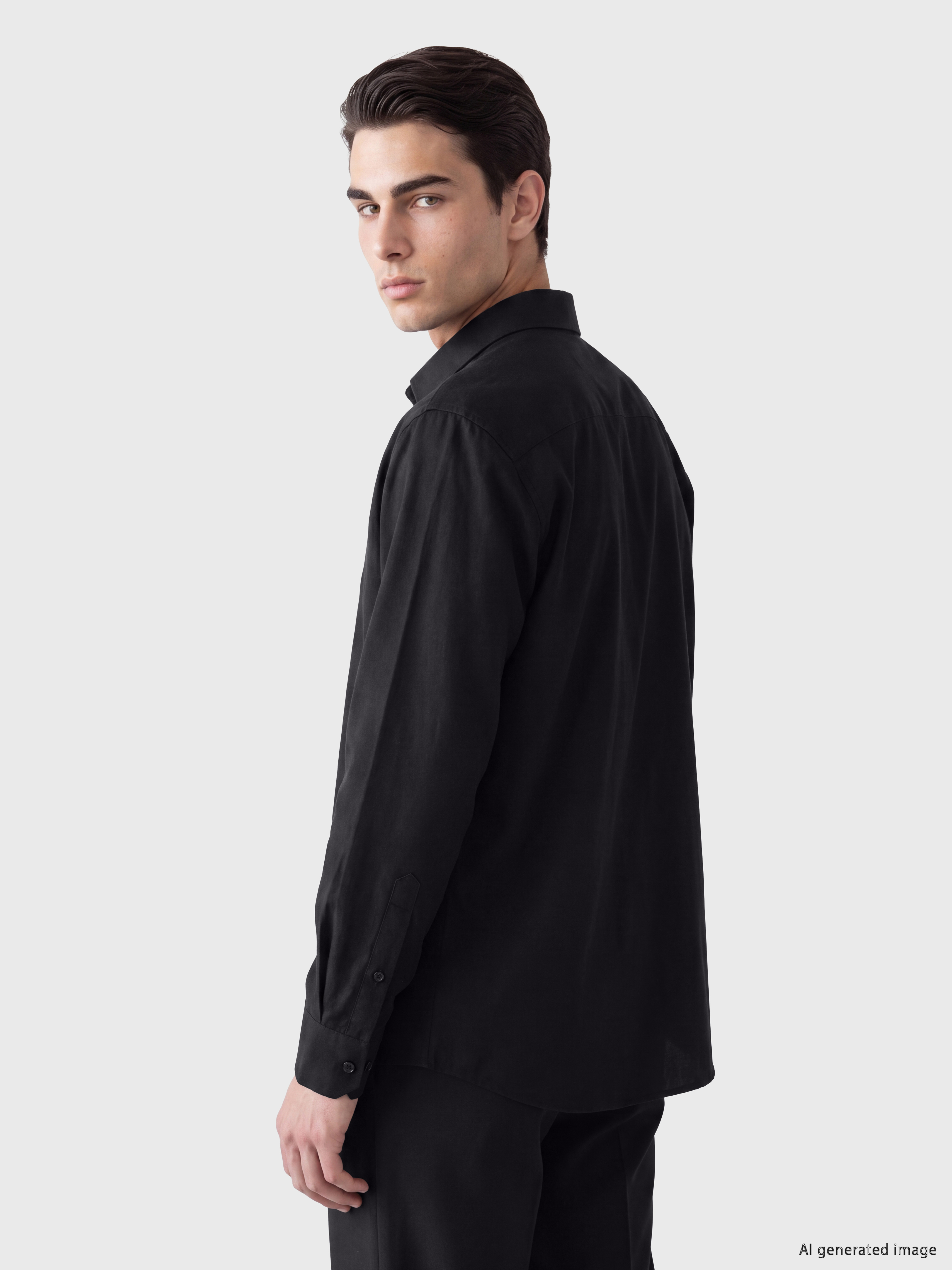 LCW BUSINESS Slim Fit Armürlü Erkek Gömlek görsel 3