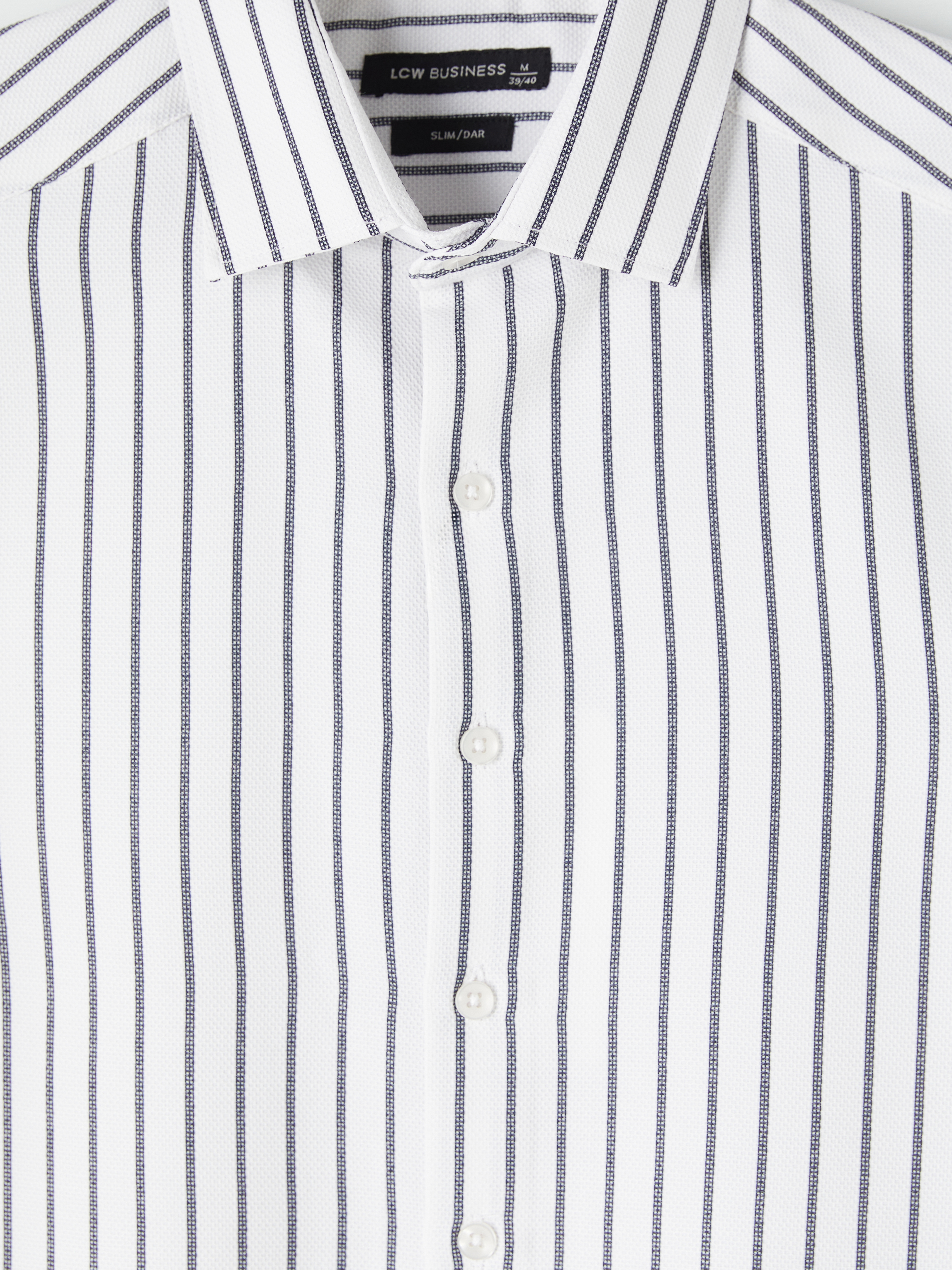 LCW BUSINESS Slim Fit Çizgili Erkek Gömlek görsel 6