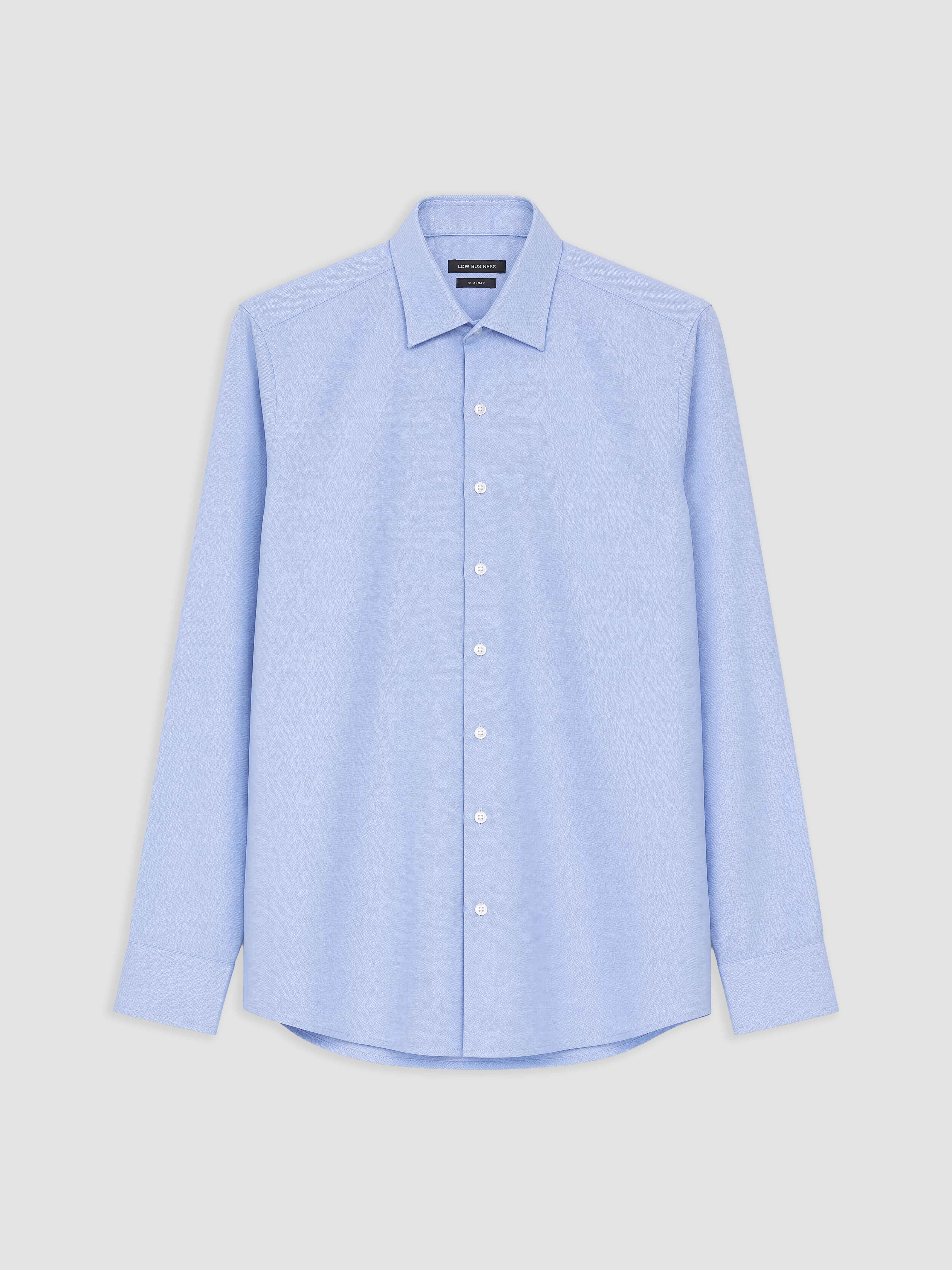 LCW BUSINESS Slim Fit Oxford Erkek Gömlek görsel 4