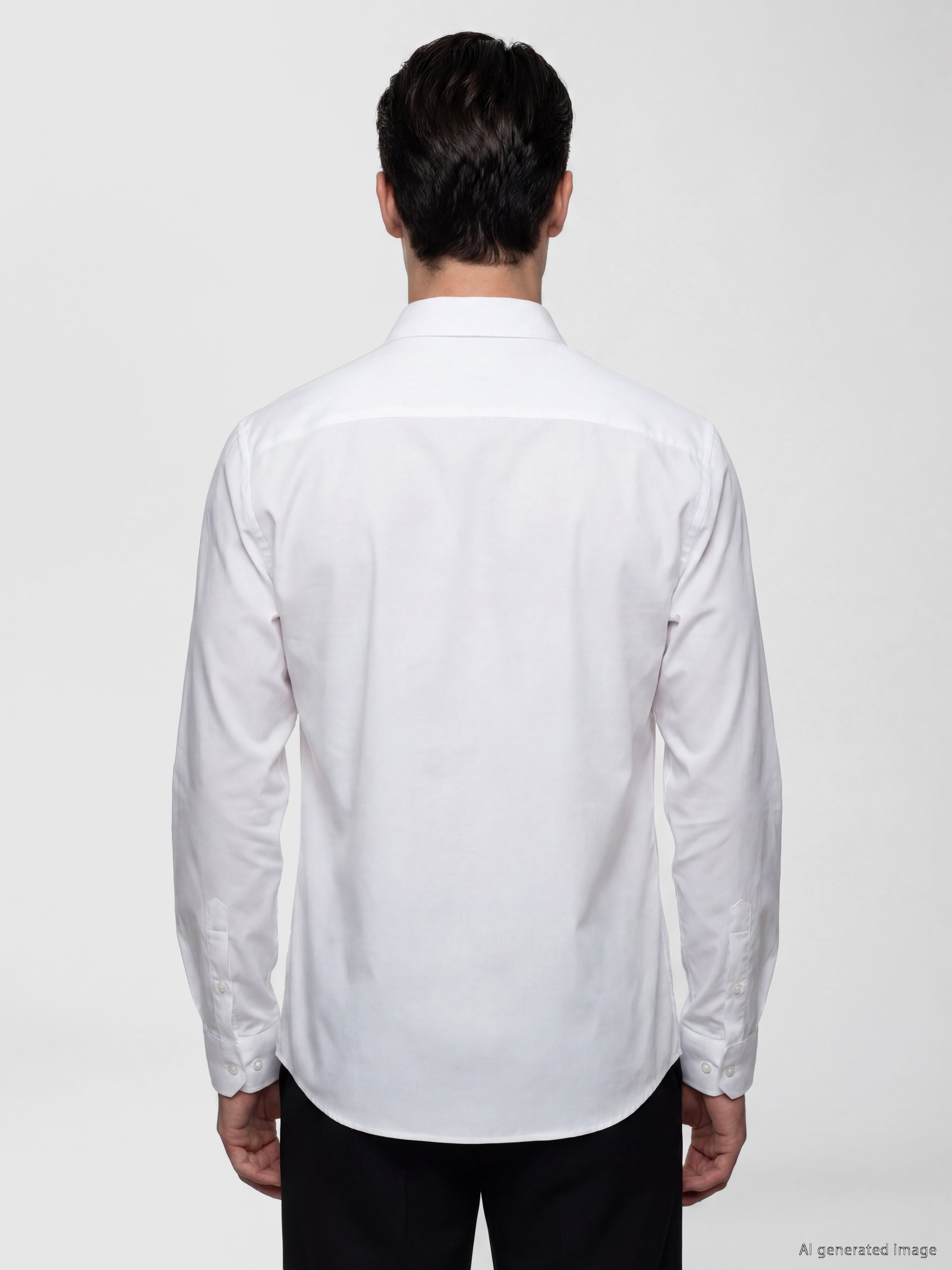 LCW BUSINESS Slim Fit Poplin Erkek Gömlek görsel 4