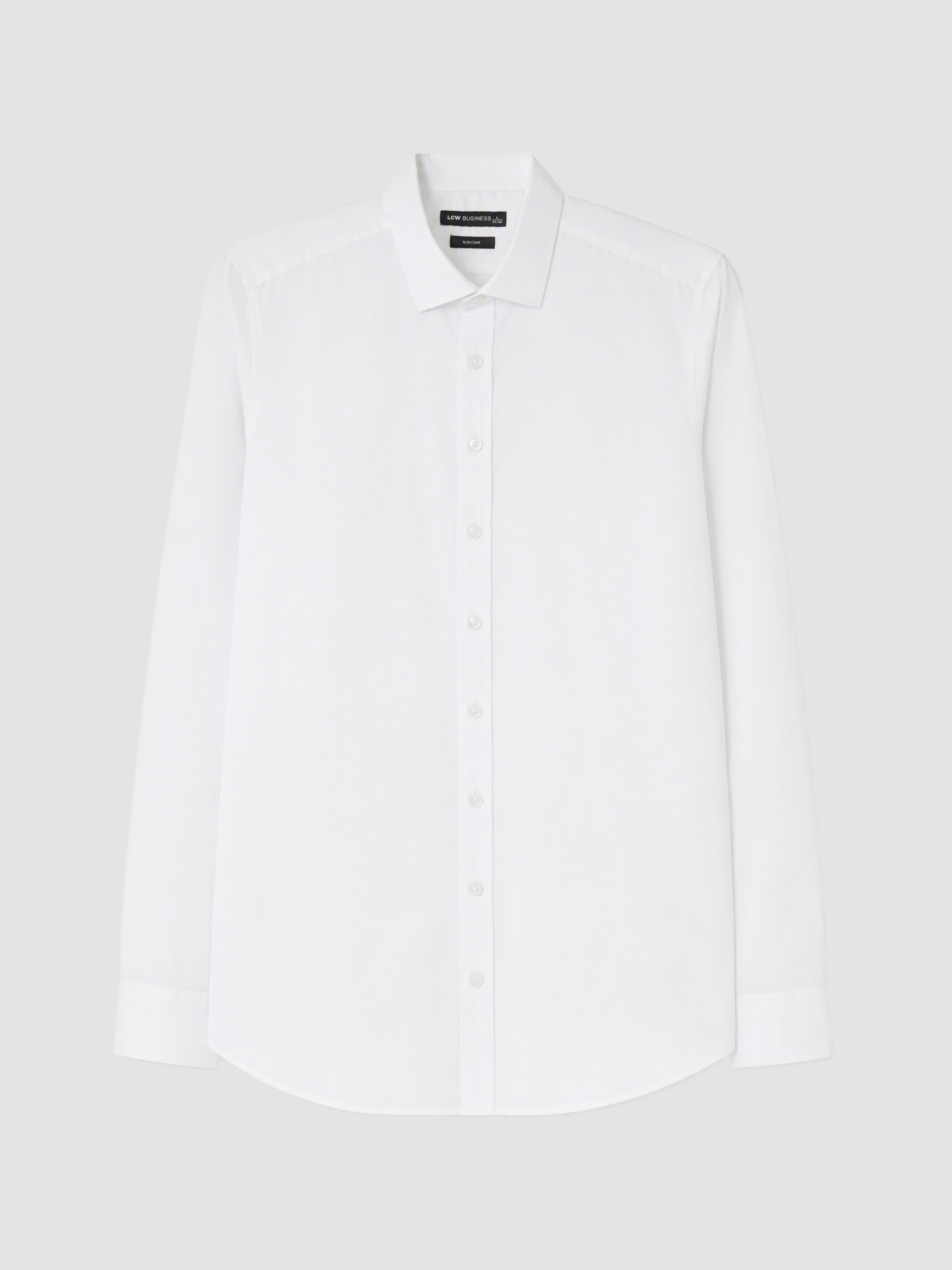 LCW BUSINESS Slim Fit Poplin Erkek Gömlek görsel 5
