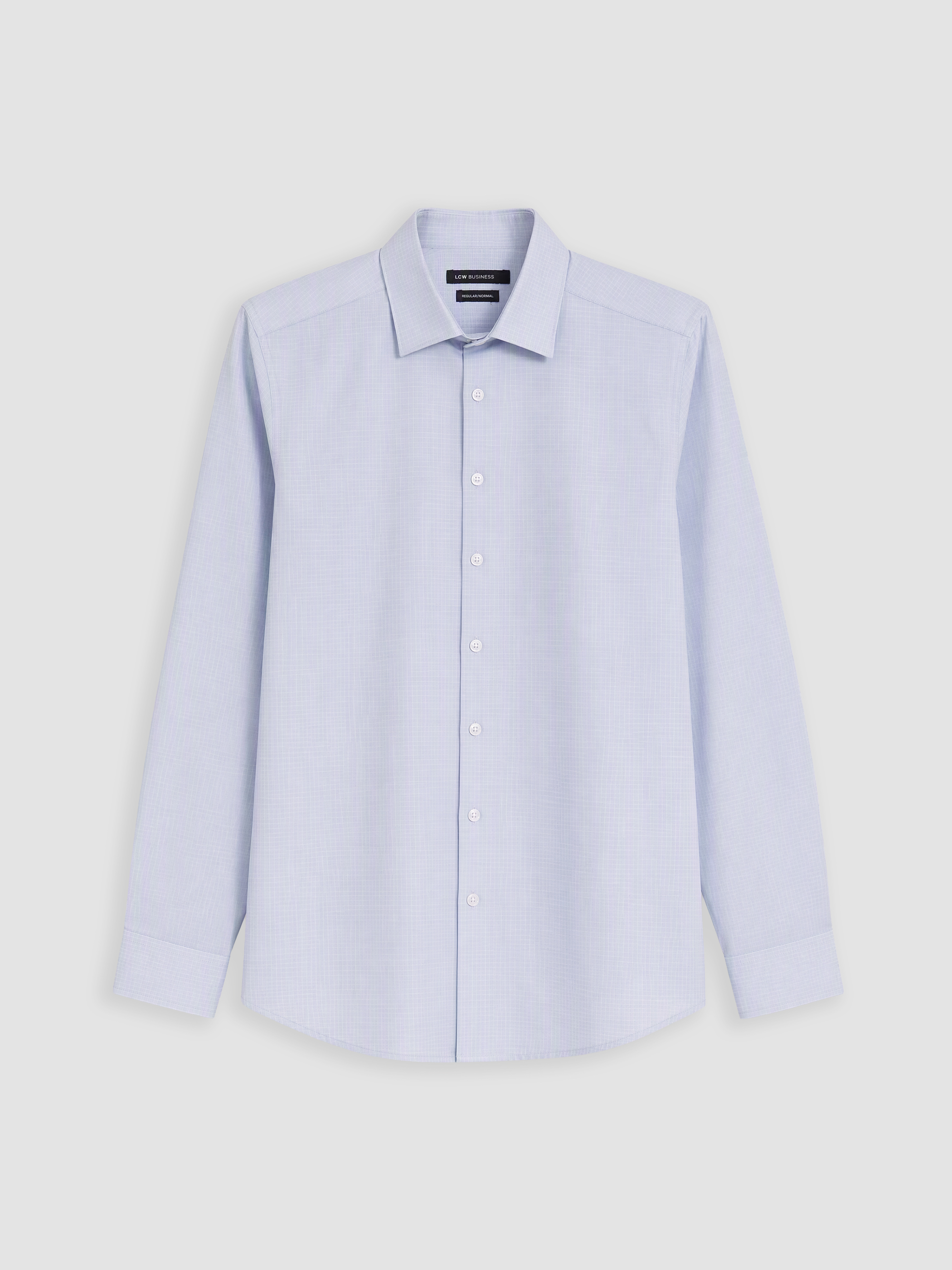 LCW BUSINESS Regular Fit Ekose Poplin Erkek Gömlek görsel 4