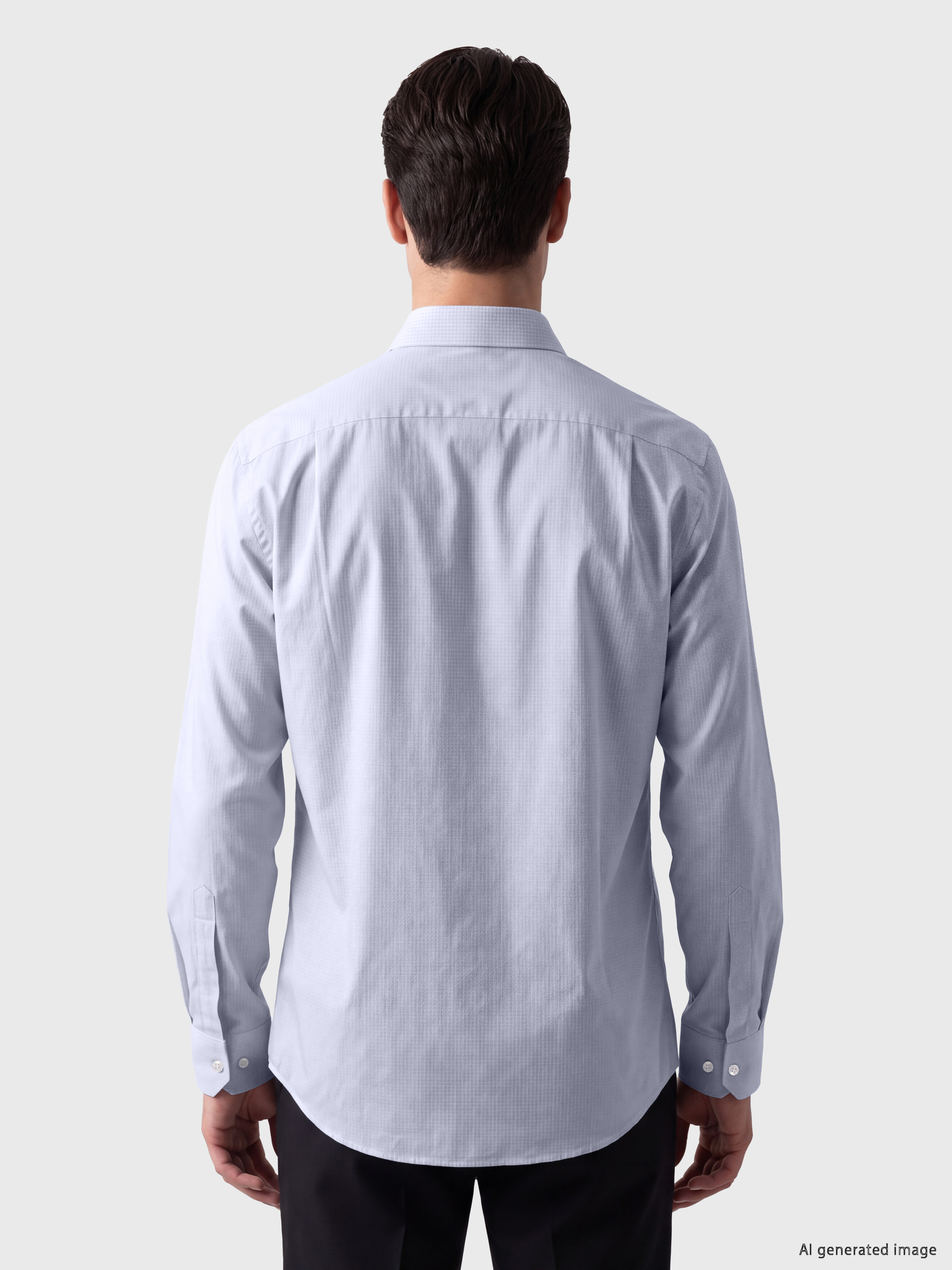 LCW BUSINESS Regular Fit Ekose Poplin Erkek Gömlek görsel 3