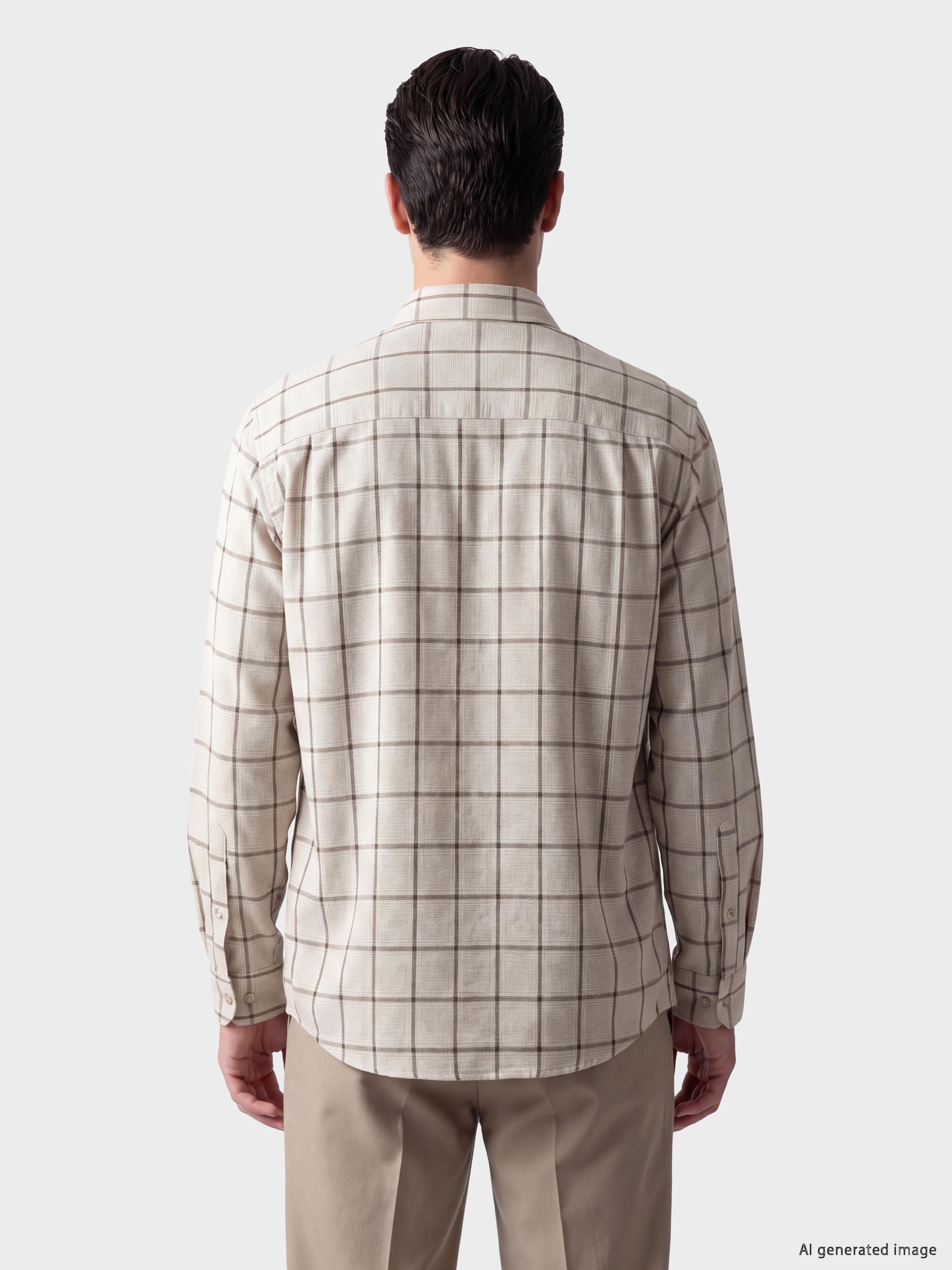 LCWAIKIKI Classic Regular Fit Ekose Balıksırtı Erkek Gömlek görsel 3