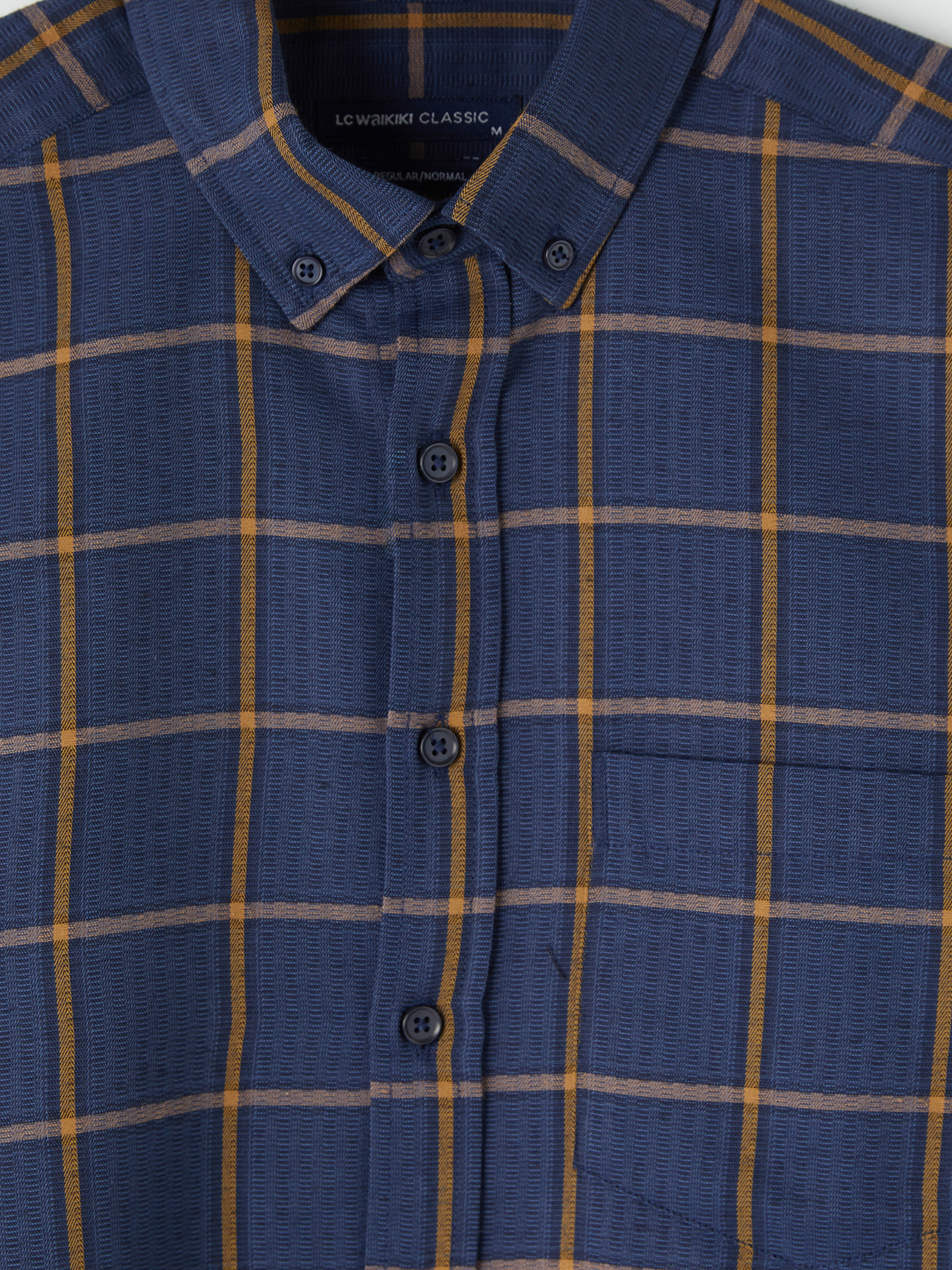 LCWAIKIKI Classic Regular Fit Ekose Erkek Gömlek görsel 6