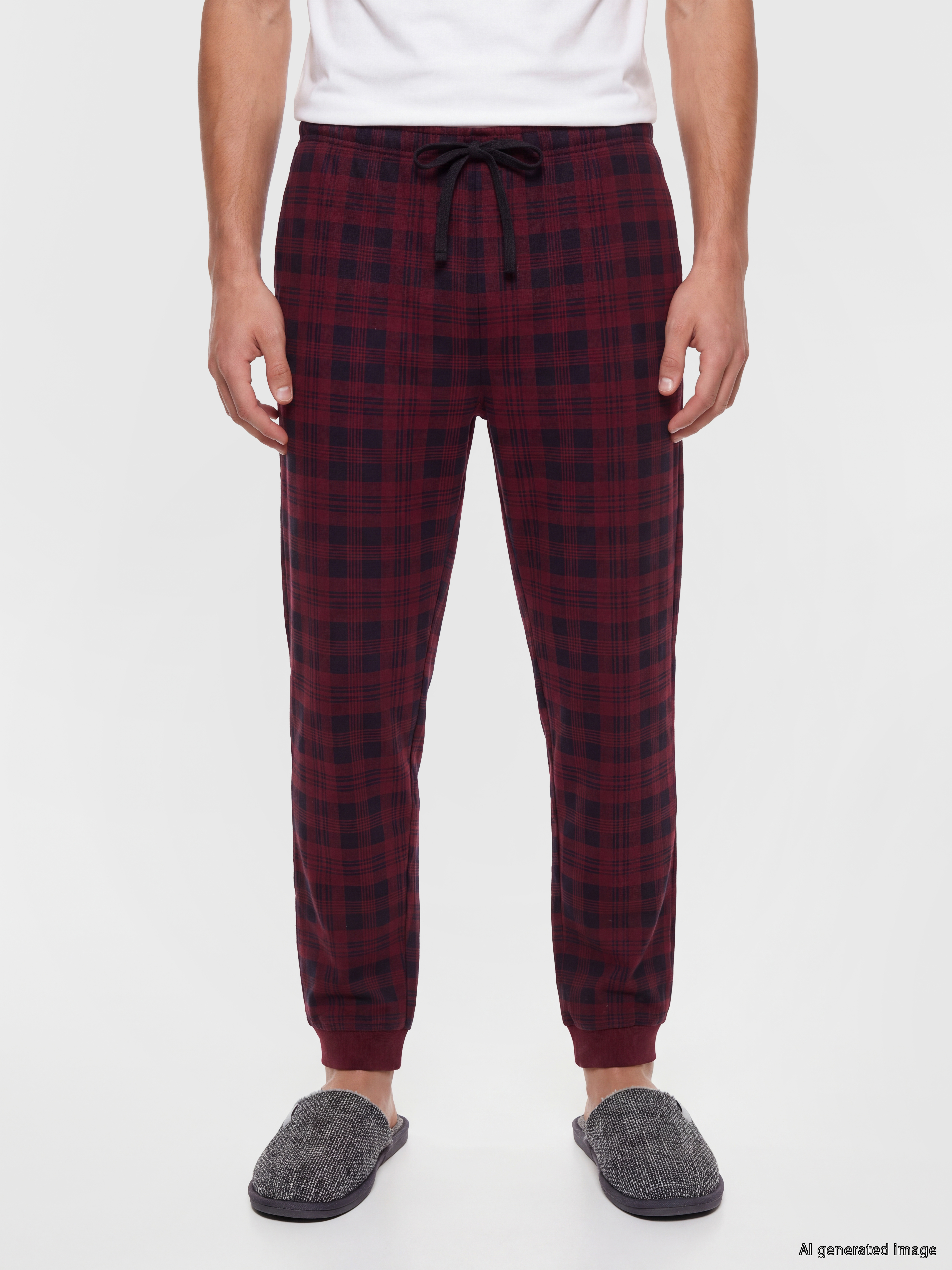 LC WAIKIKI Regular Fit Ekose Erkek Pijama Alt görsel 2