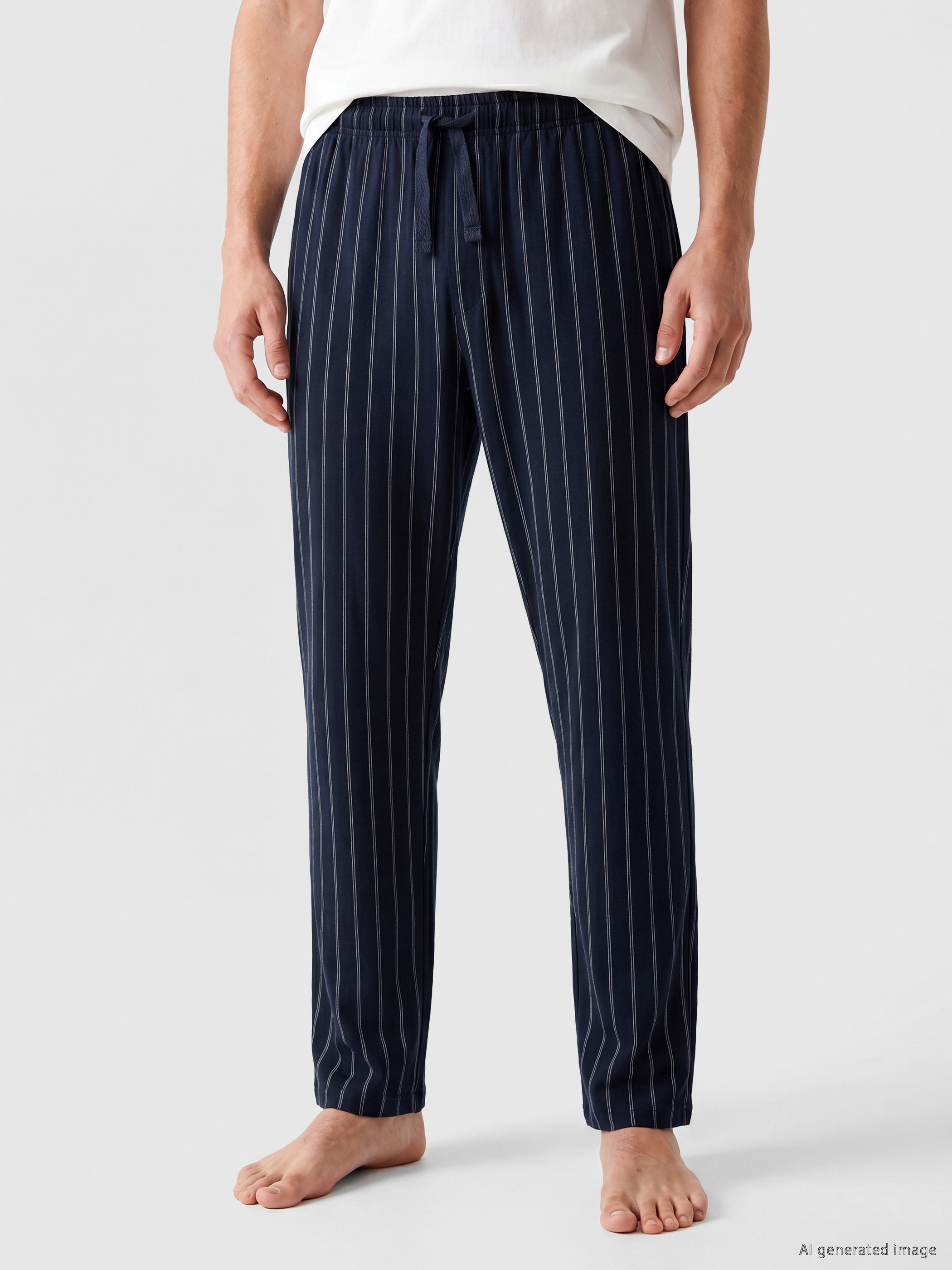 LC WAIKIKI Regular Fit Çizgili Erkek Pijama Altı görsel 2