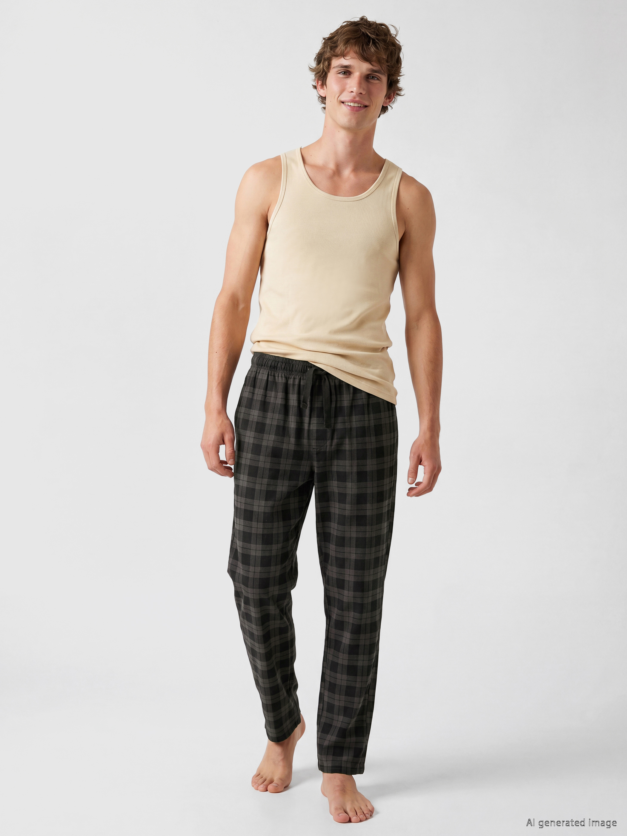 LC WAIKIKI Standart Kalıp Ekose Erkek Pijama Altı