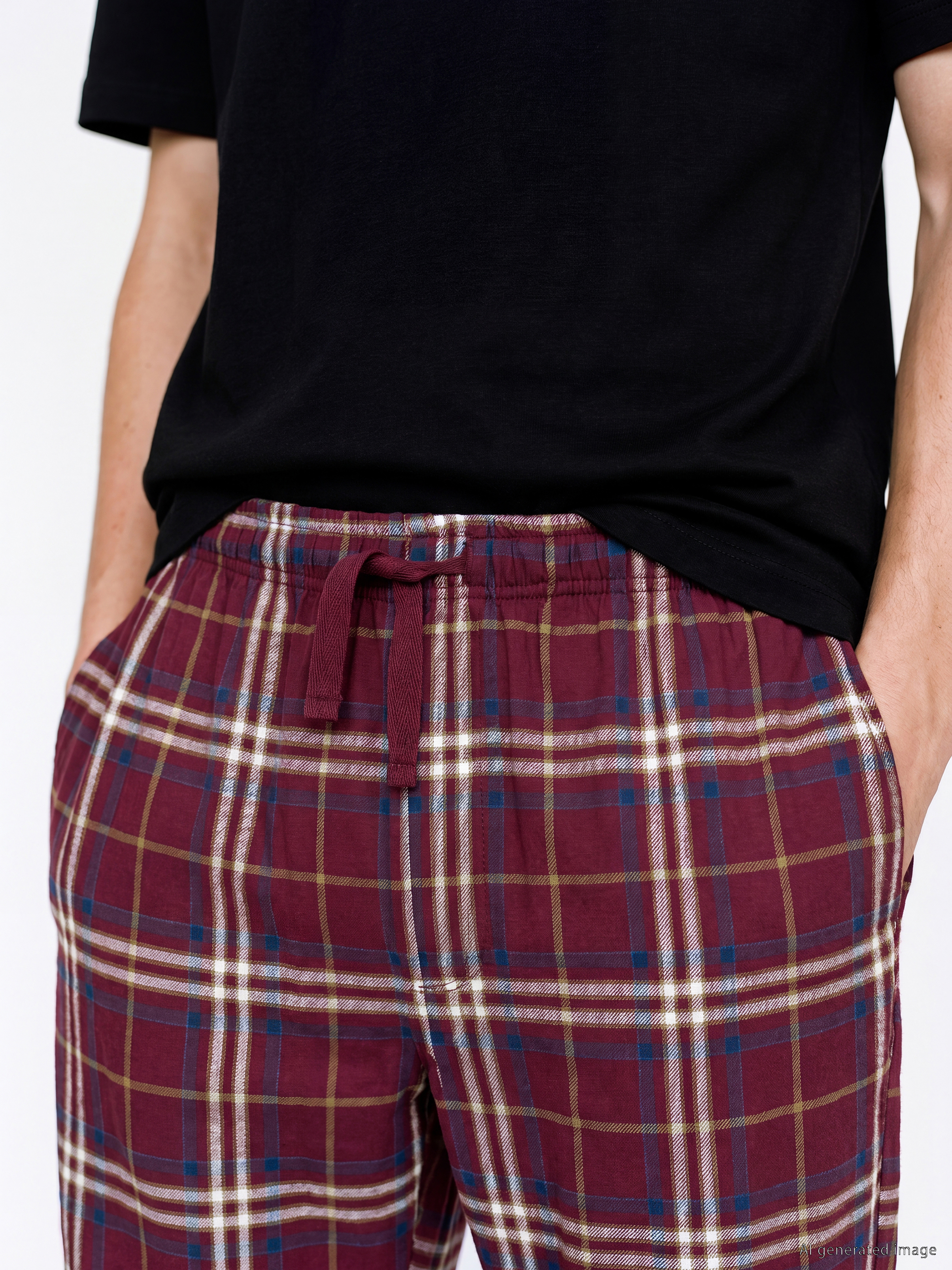 LC WAIKIKI Regular Fit Ekose Erkek Pijama Alt görsel 3