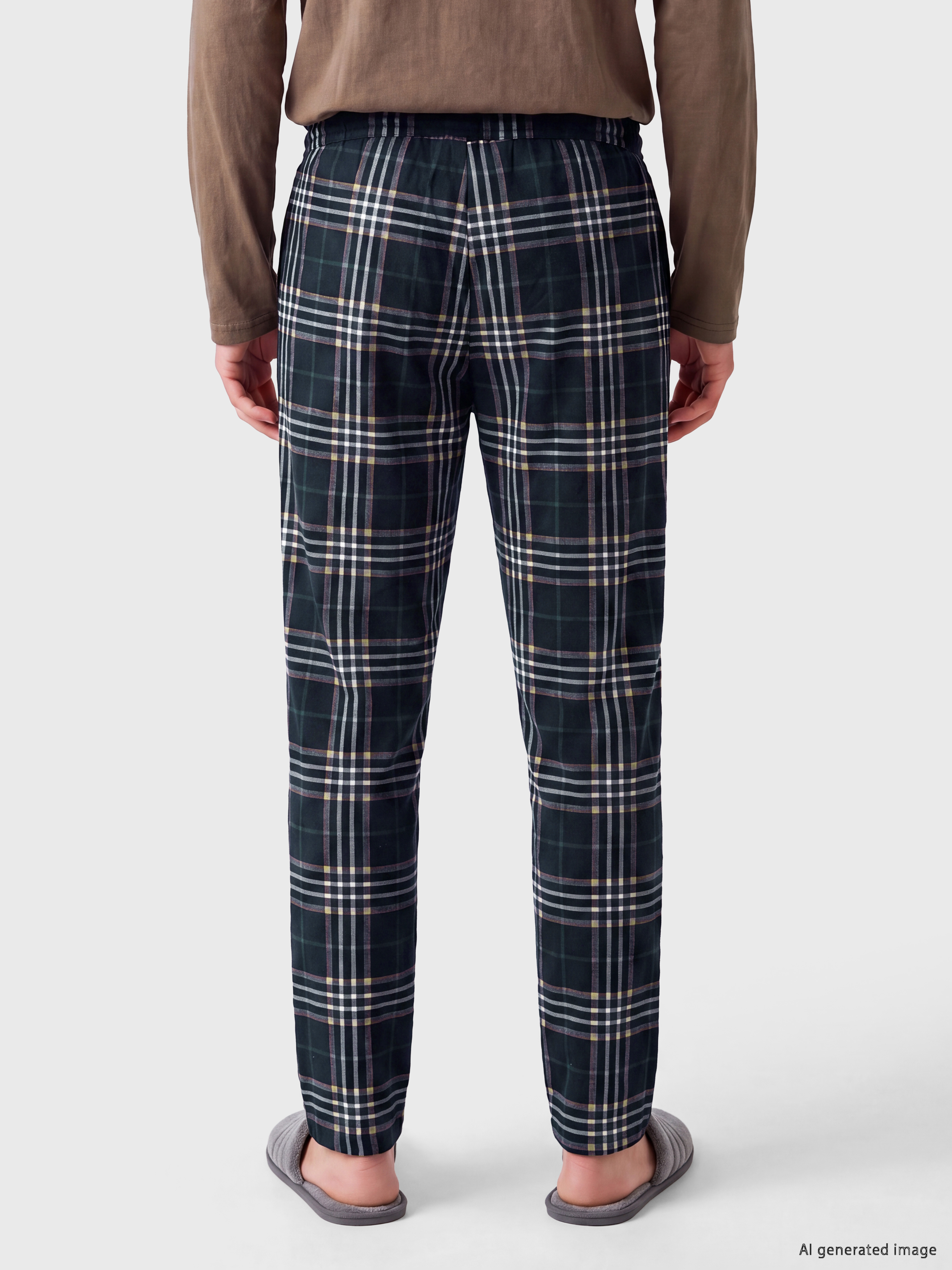 LC WAIKIKI Regular Fit Ekose Erkek Pijama Alt görsel 4