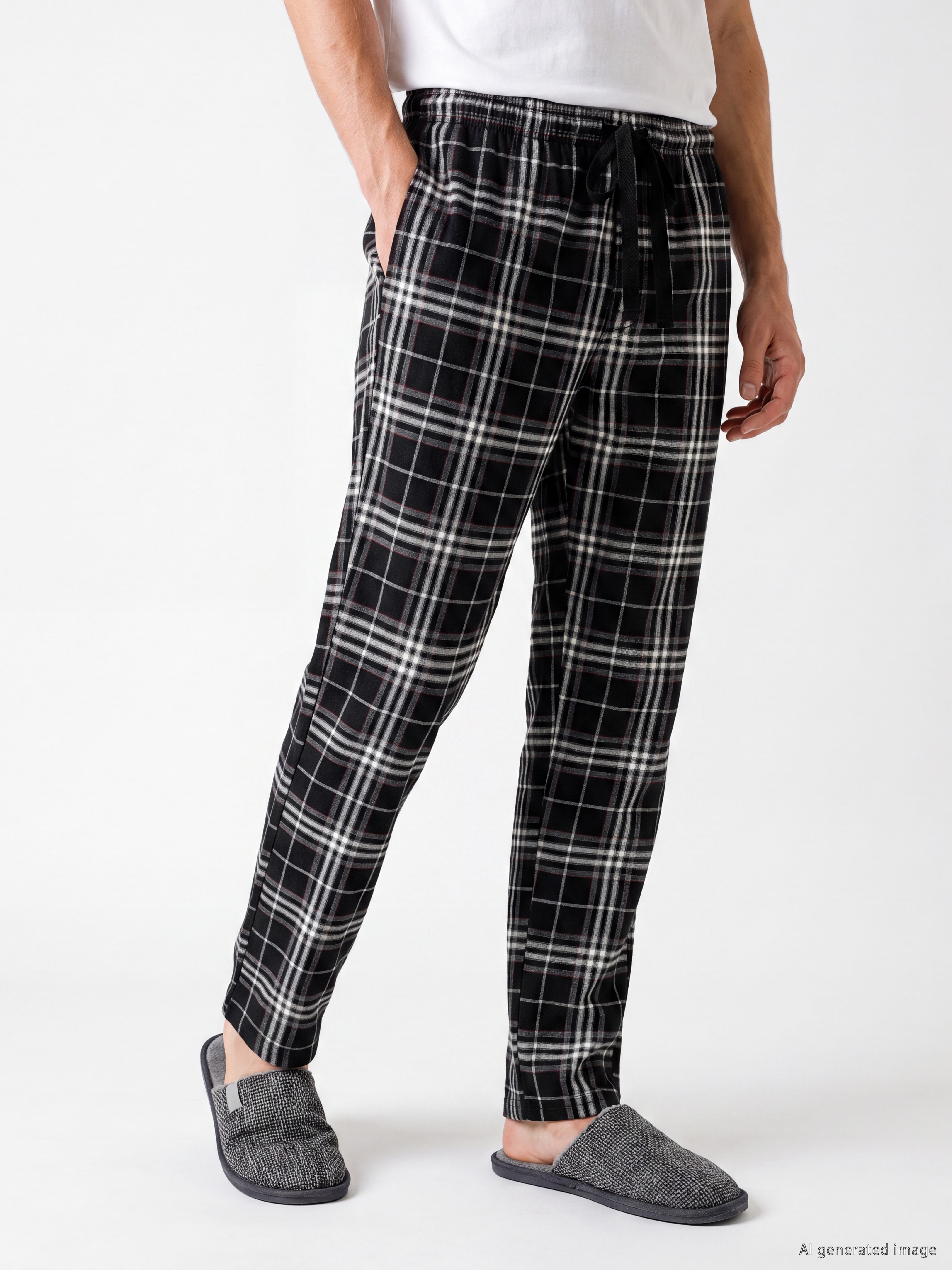 LC WAIKIKI Regular Fit Ekose Erkek Pijama Alt
