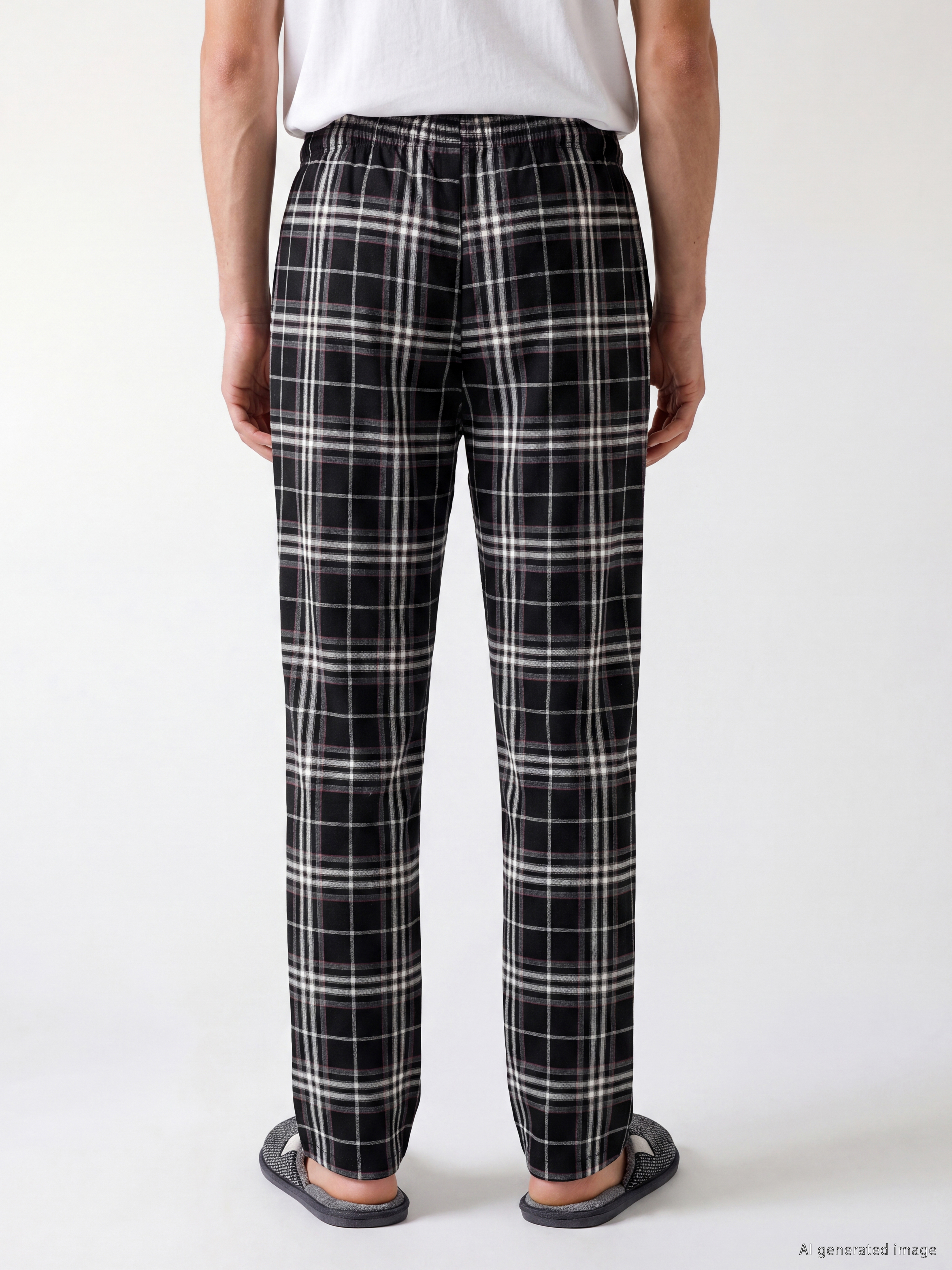 LC WAIKIKI Regular Fit Ekose Erkek Pijama Alt görsel 2