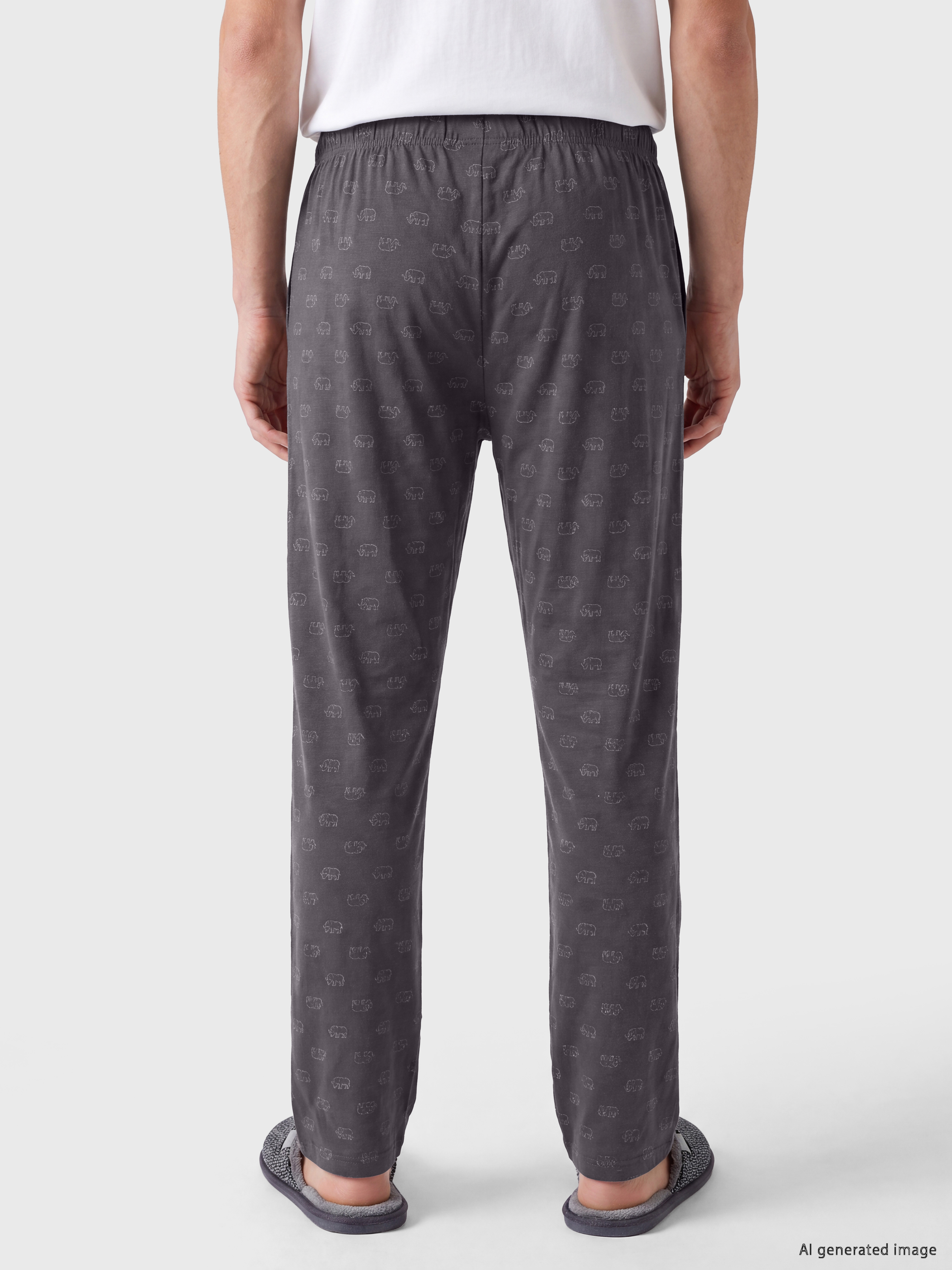 LC WAIKIKI Standart Kalıp Baskılı Erkek Pijama Alt görsel 4