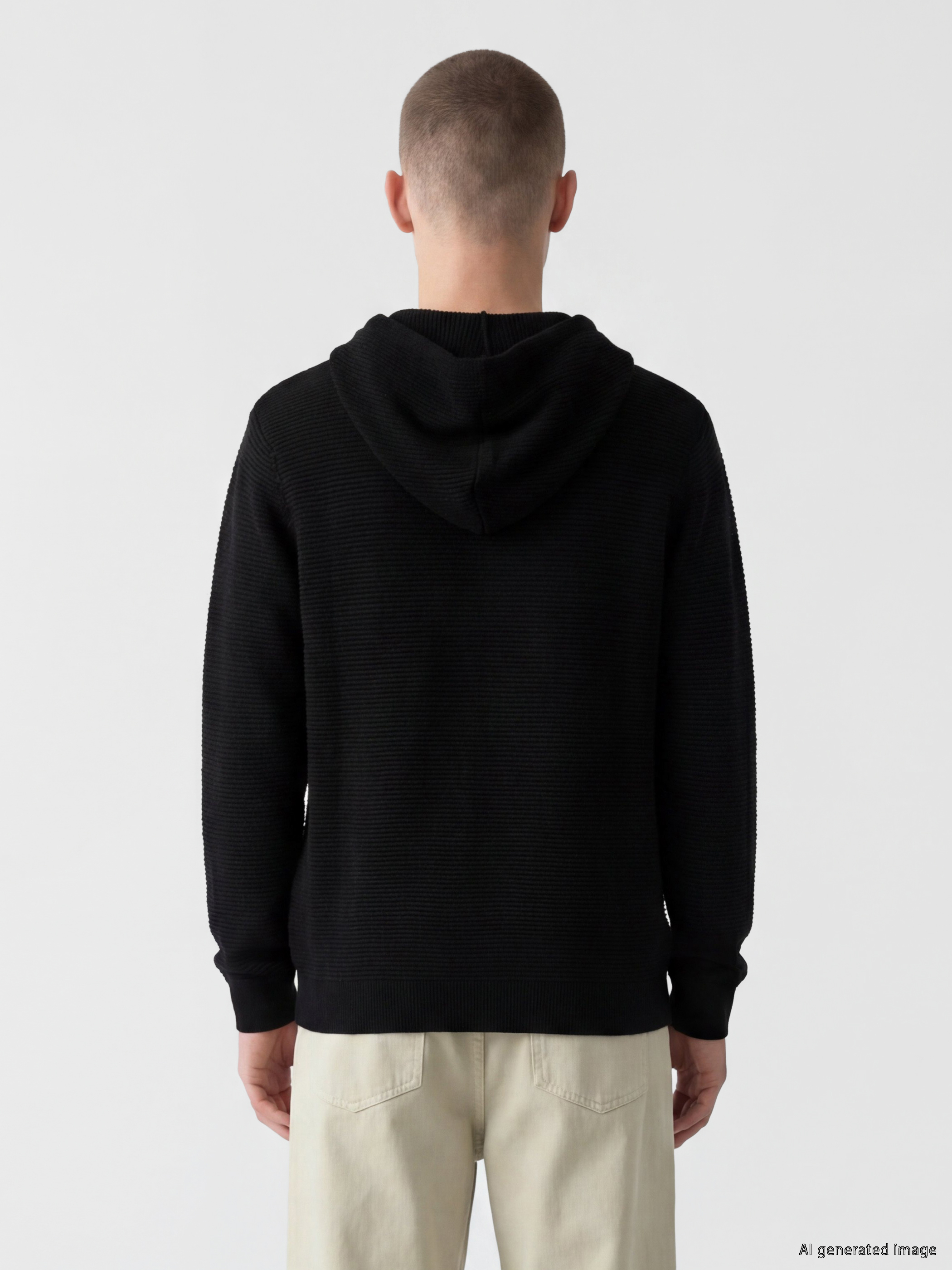 XSIDE Regular Fit Kapüşonlu Erkek Triko Hırka görsel 4