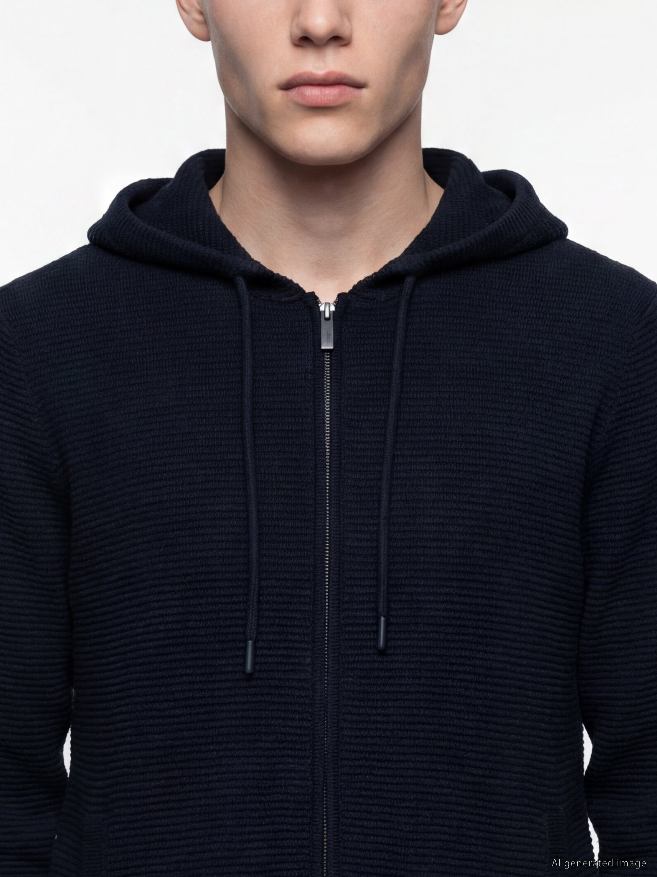 XSIDE Regular Fit Kapüşonlu Erkek Triko Hırka görsel 3