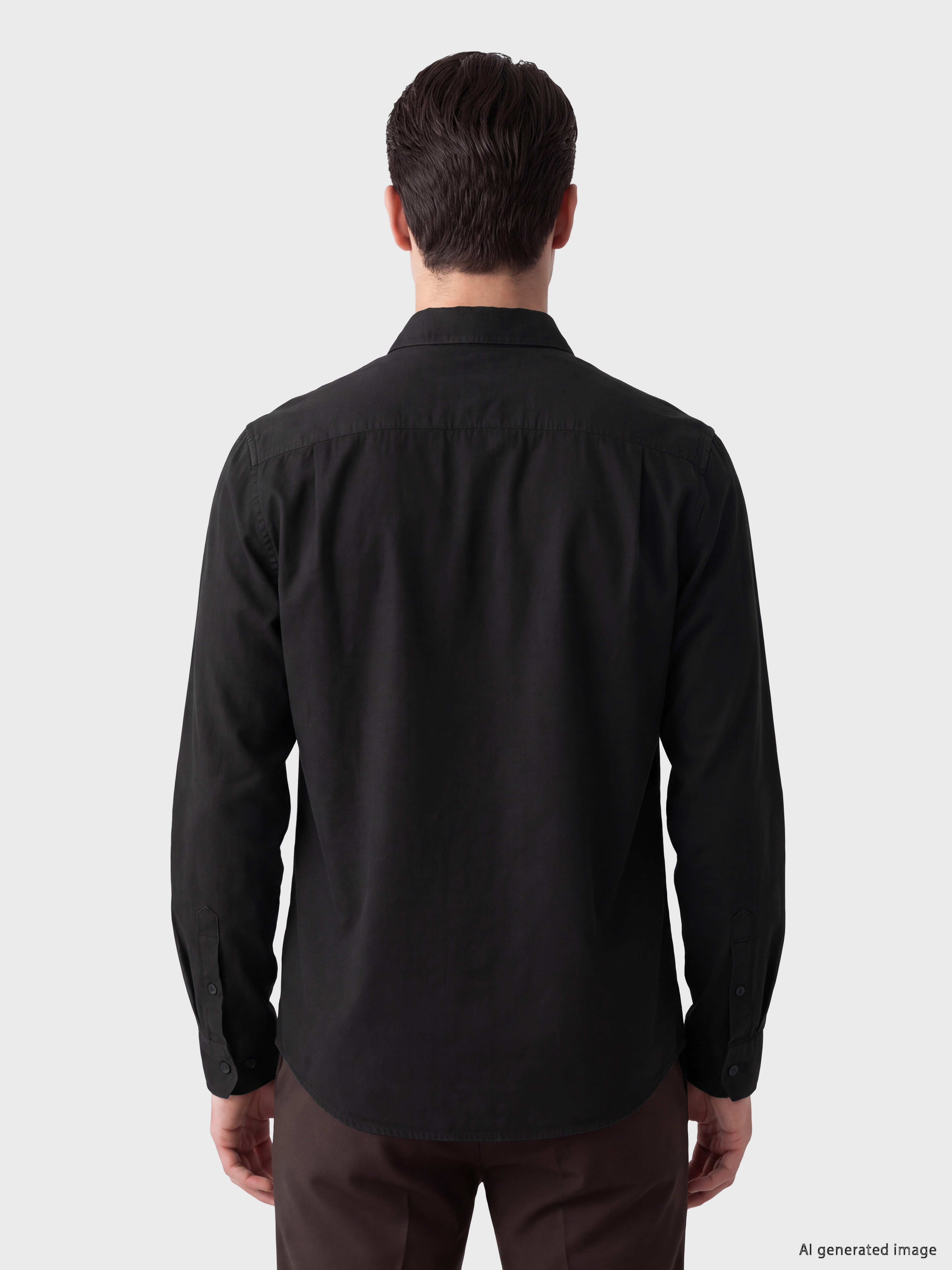 LCWAIKIKI Classic Regular Fit Gabardin Erkek Gömlek görsel 3