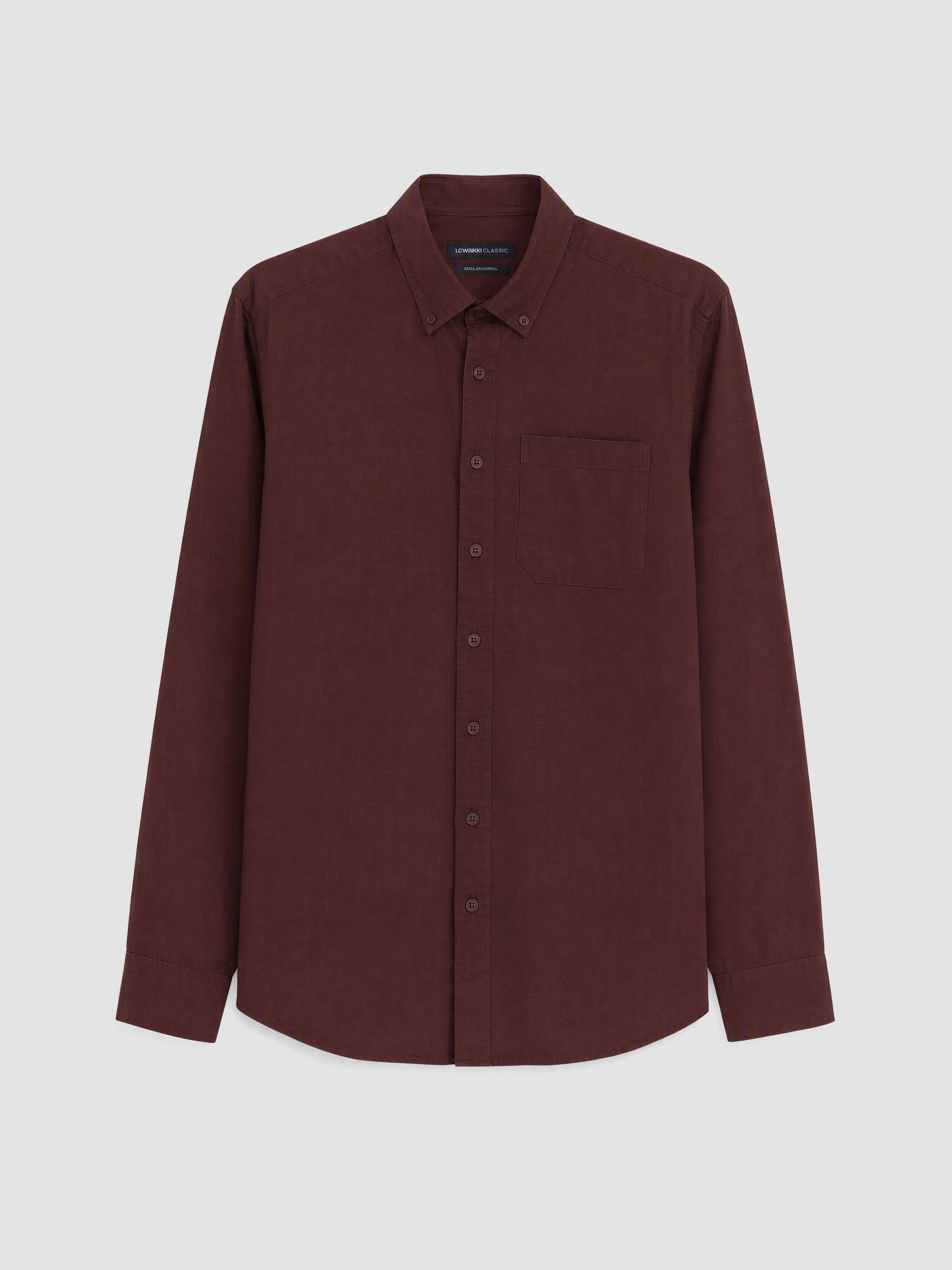 LCWAIKIKI Classic Regular Fit Gabardin Erkek Gömlek görsel 4