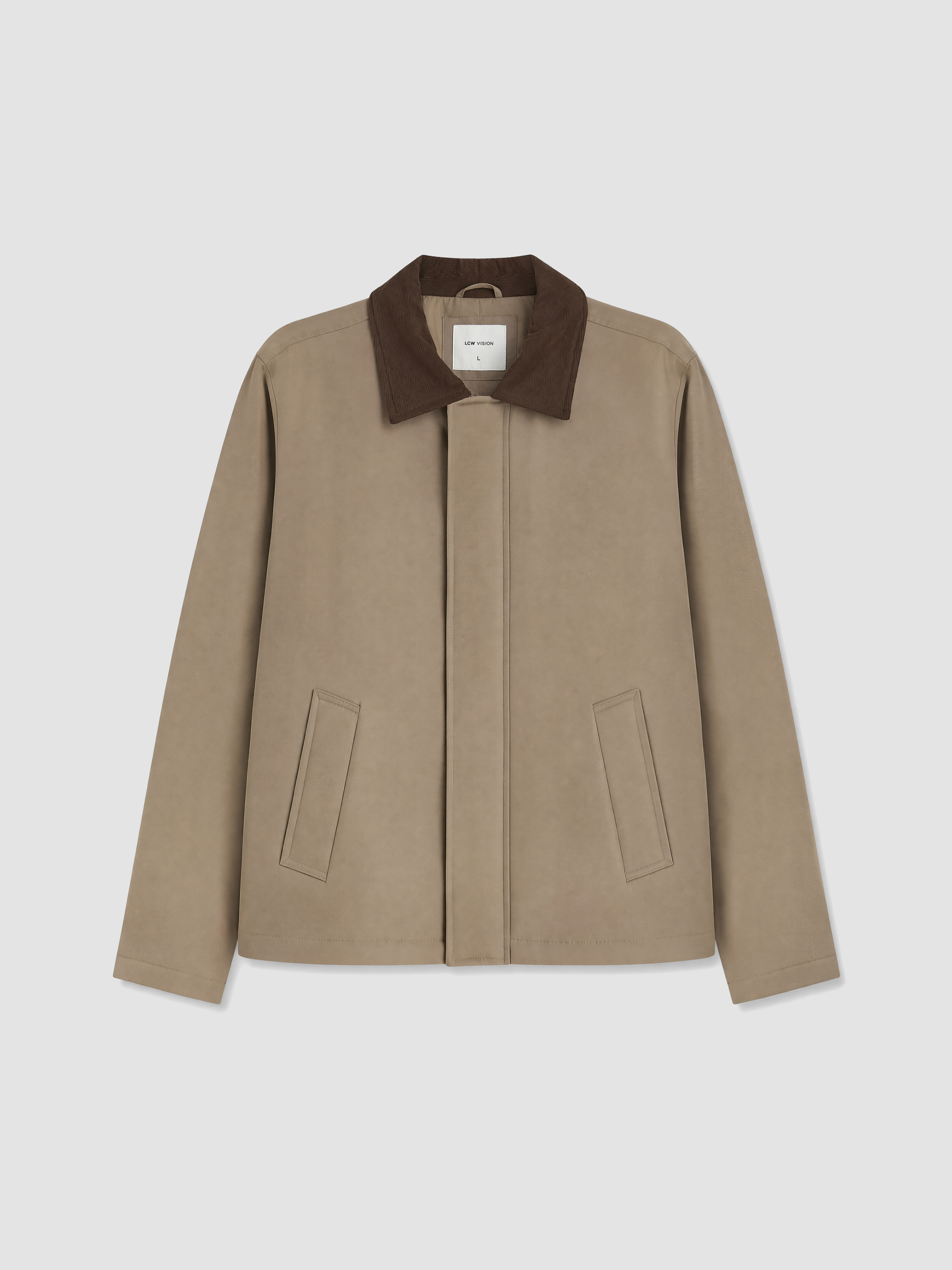 LCW Vision Regular Fit Kadife Yaka Erkek Mont görsel 5