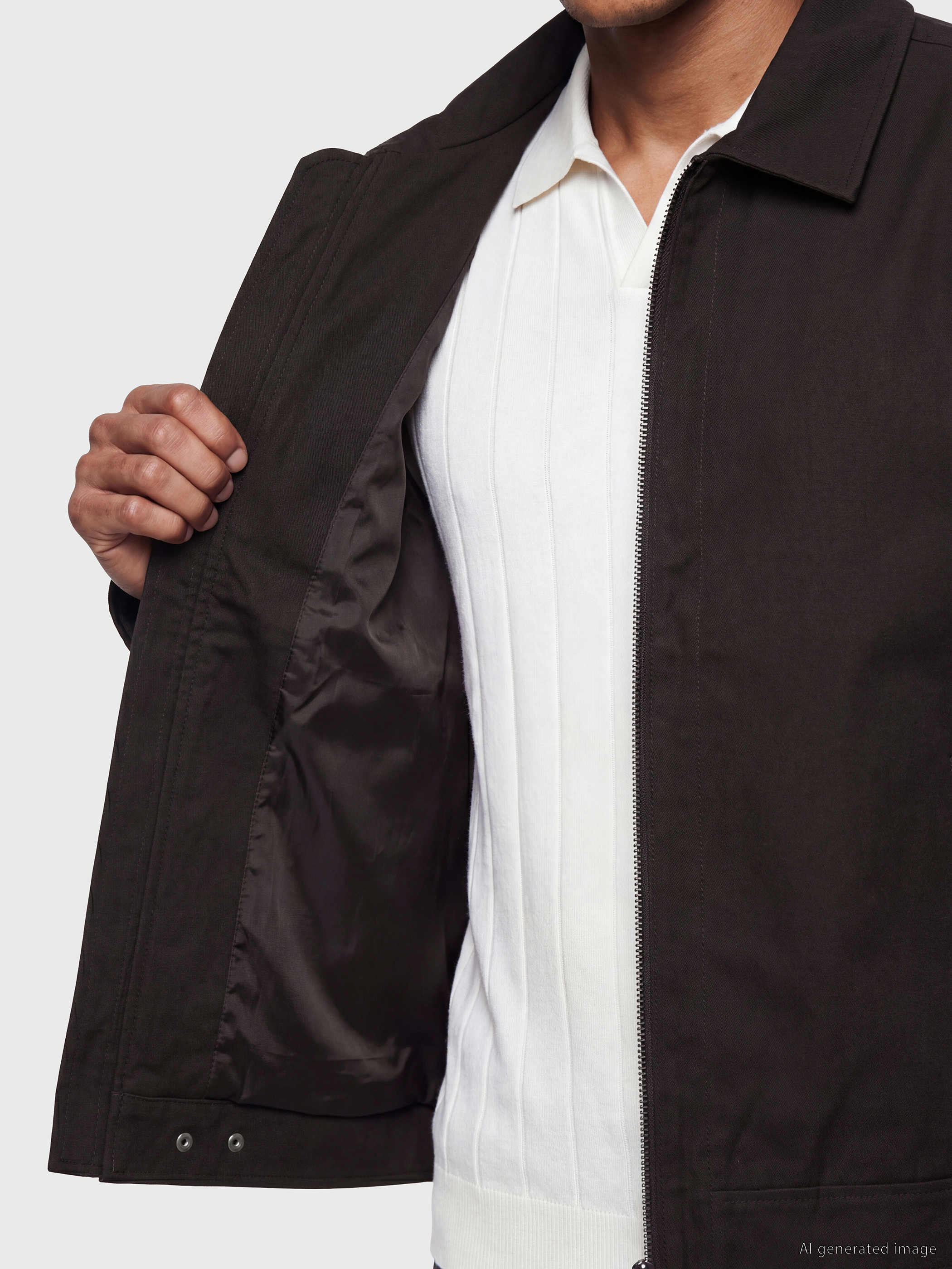 LCW Vision Regular Fit Gömlek Yaka Erkek Ceket görsel 4