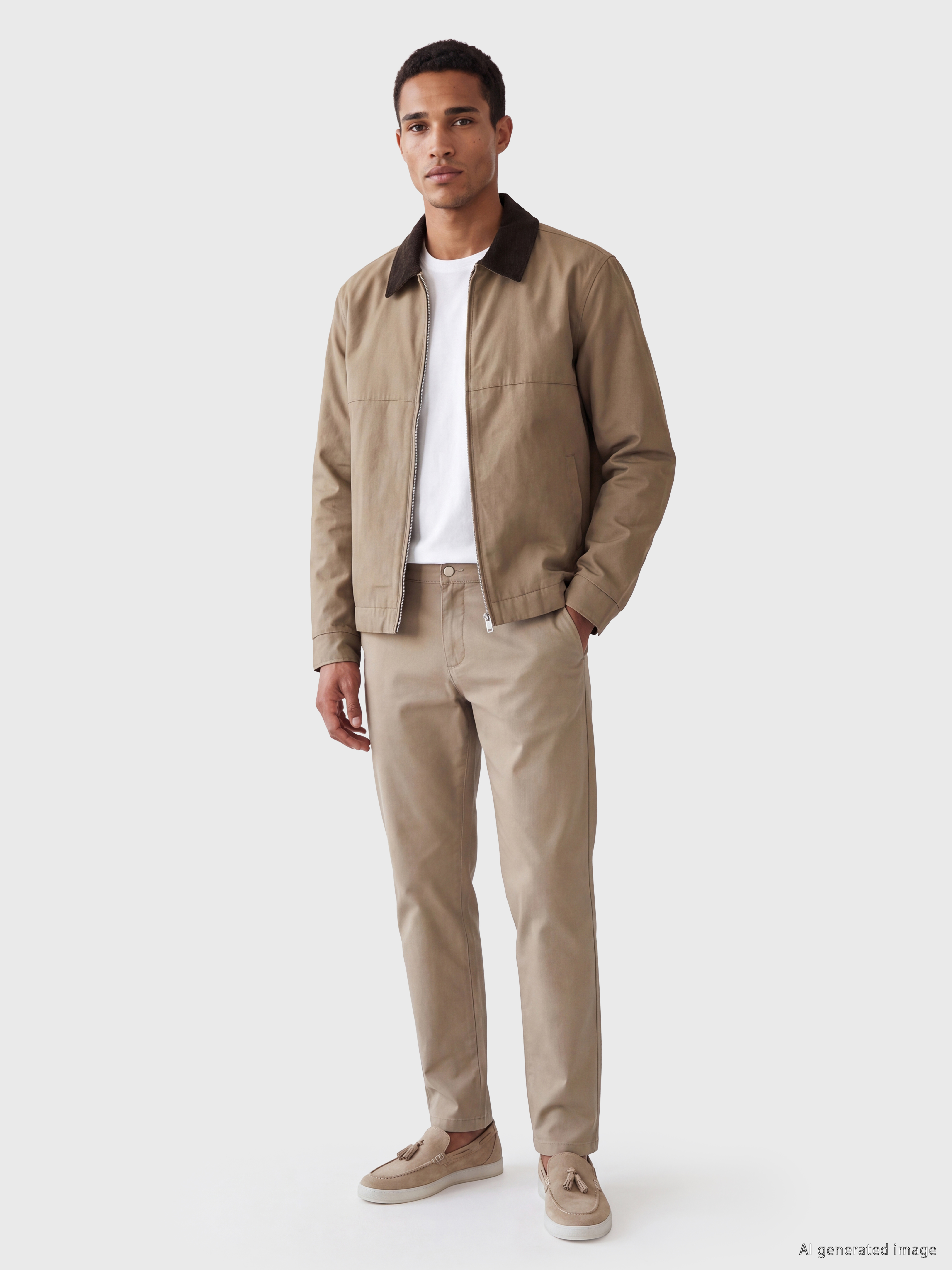 LCW Vision Relax Fit Kadife Yaka Erkek Ceket görsel 3
