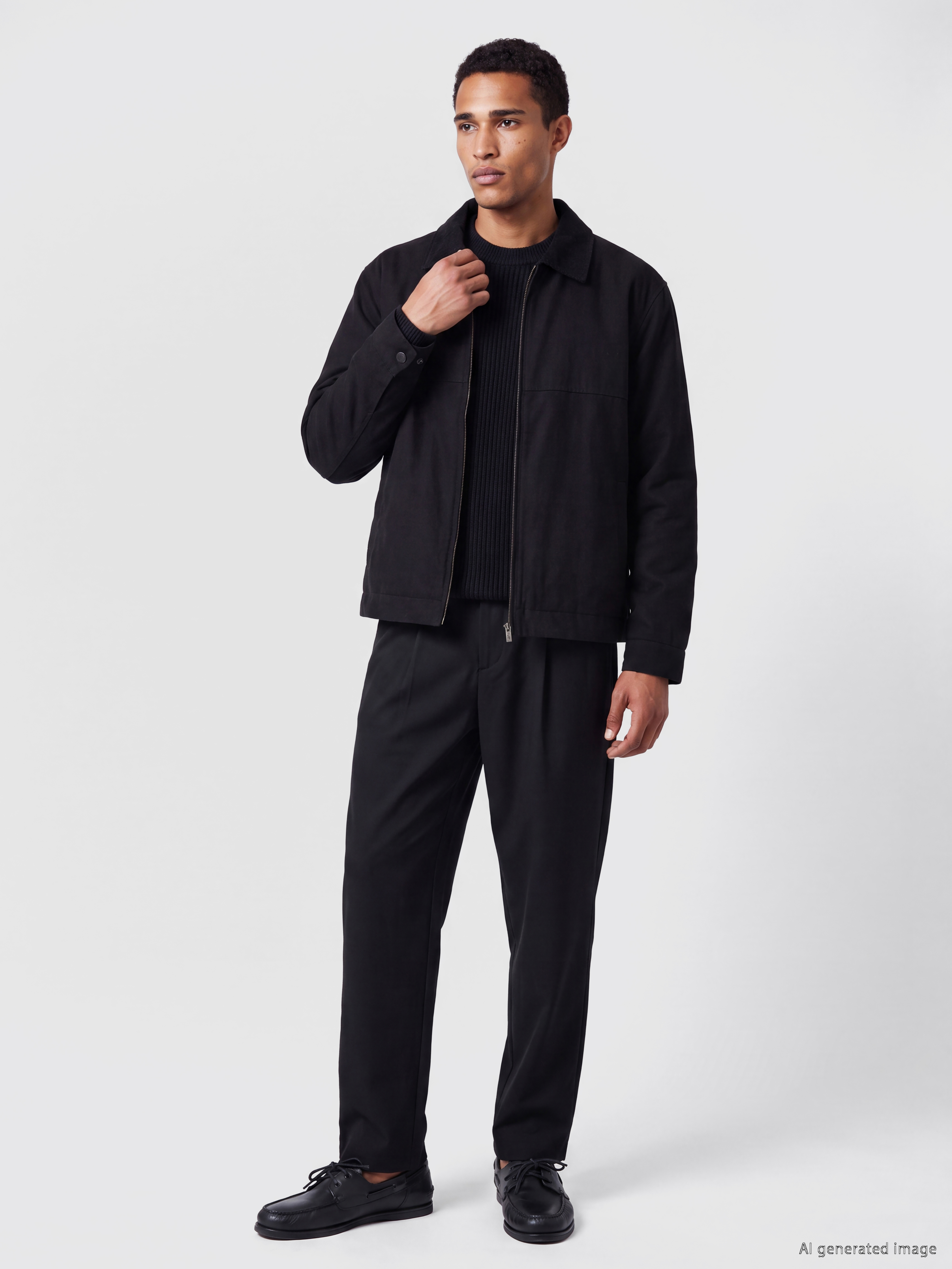 LCW Vision Relax Fit Kadife Yaka Erkek Ceket görsel 2