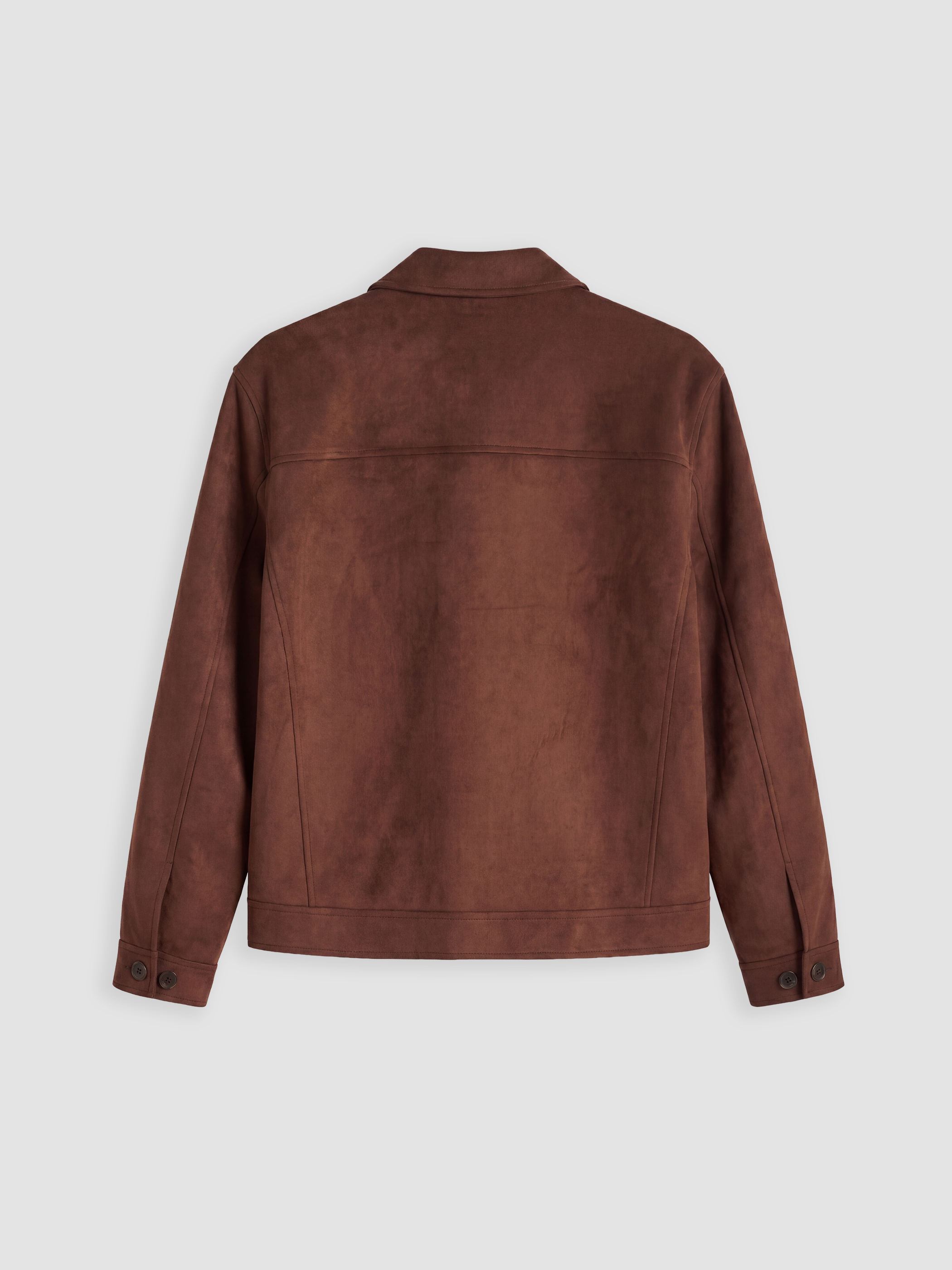 LCW Vision Regular Fit Gömlek Yaka Erkek Süet Mont görsel 8