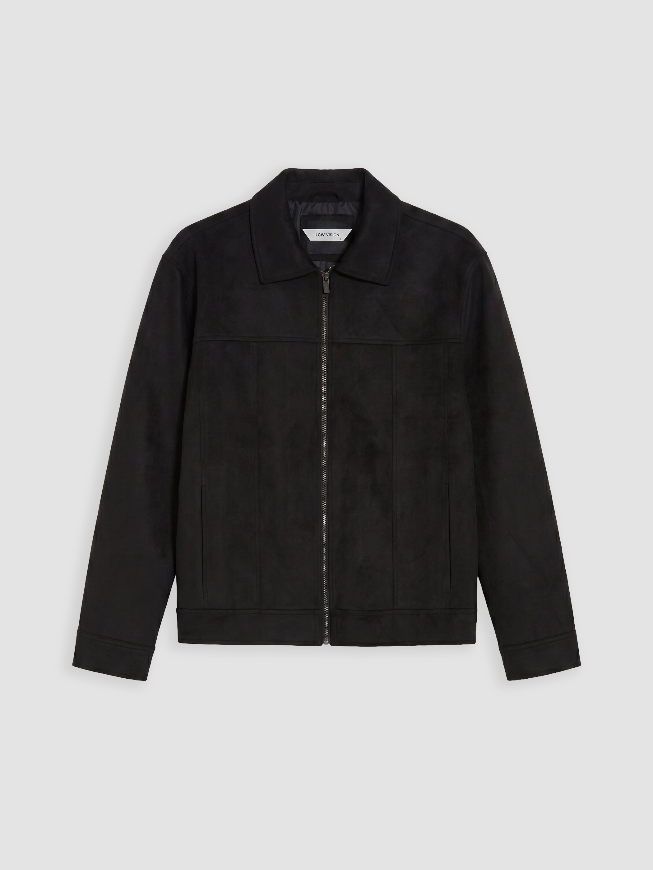 LCW Vision Loose Fit Süet Görünümlü Erkek Ceket görsel 6